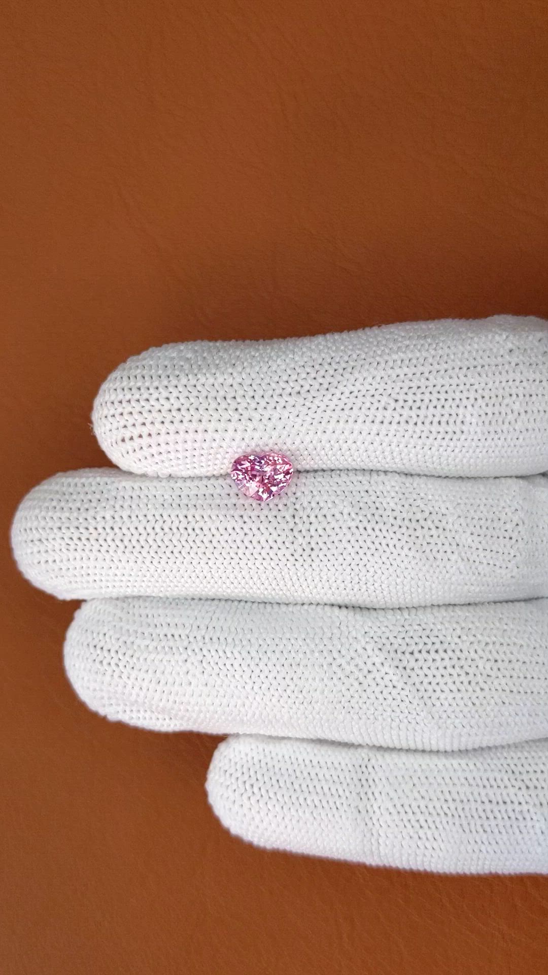 1.52 Ct. Pink Sapphire from Ceylon (Sri Lanka) Size Video