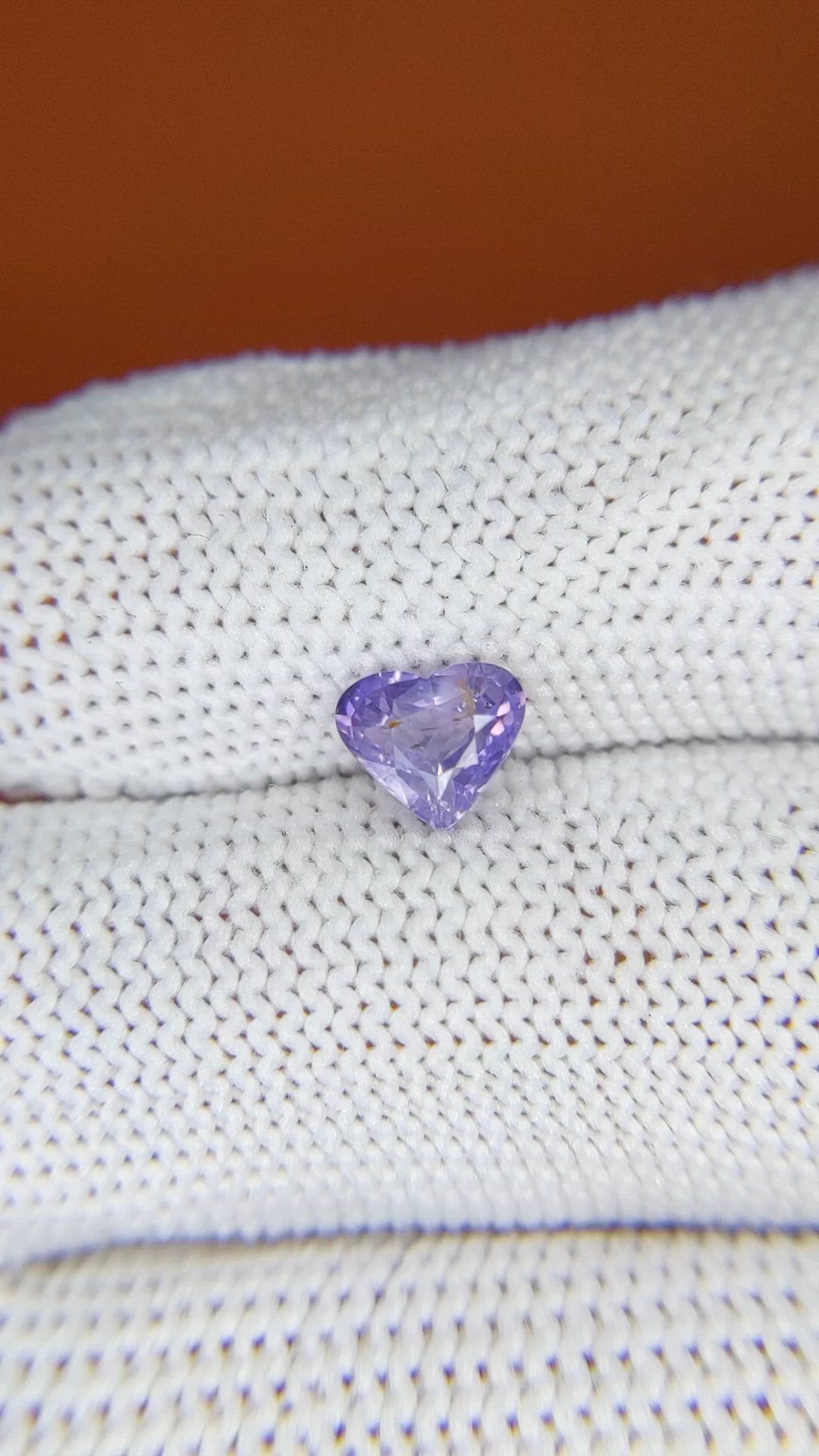 1.08 Ct. Purple Sapphire from Ceylon (Sri Lanka) Size Video