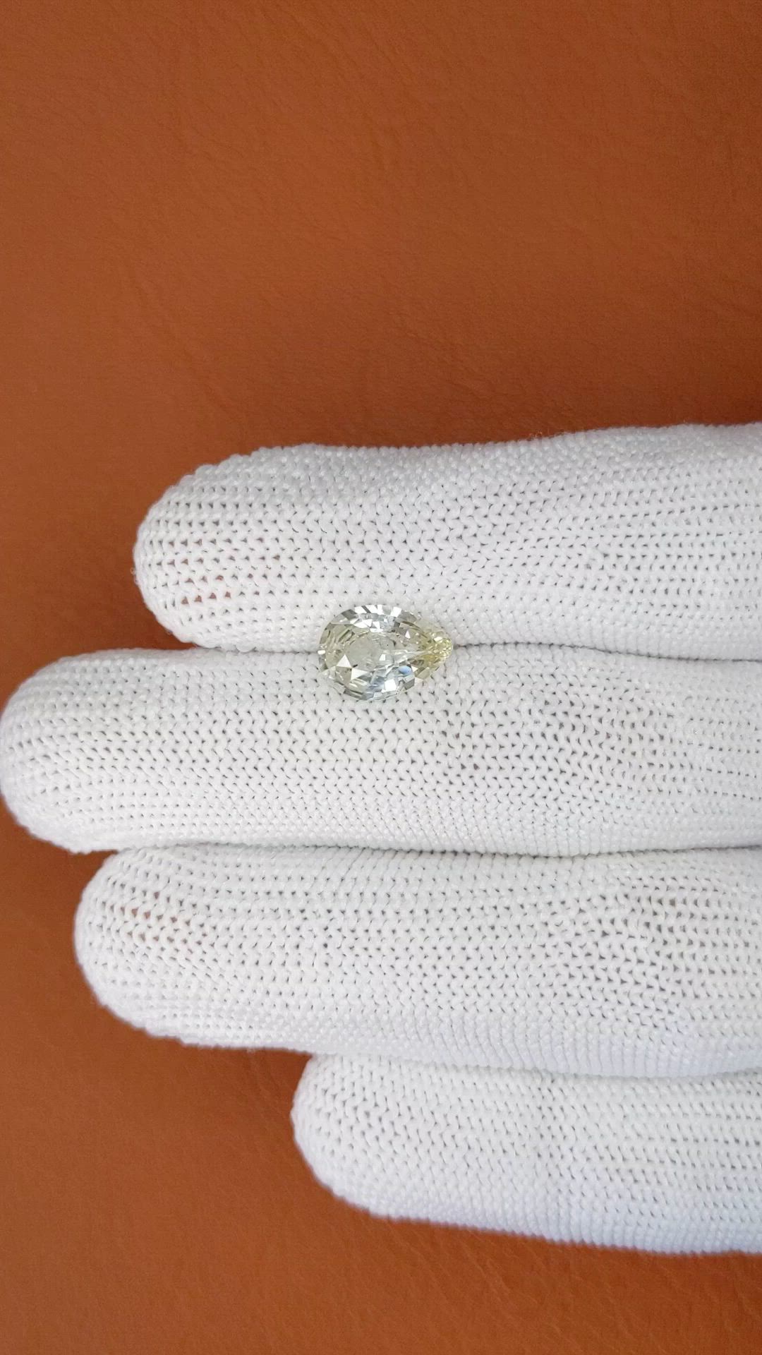 2.48 Ct. Yellow Sapphire from Ceylon (Sri Lanka) Size Video