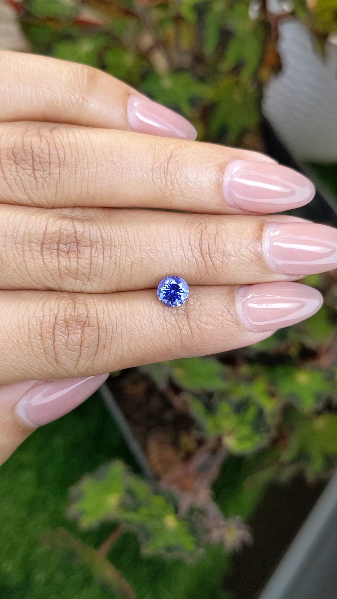 1.12 Ct. Blue Sapphire from Ceylon (Sri Lanka) Size Video