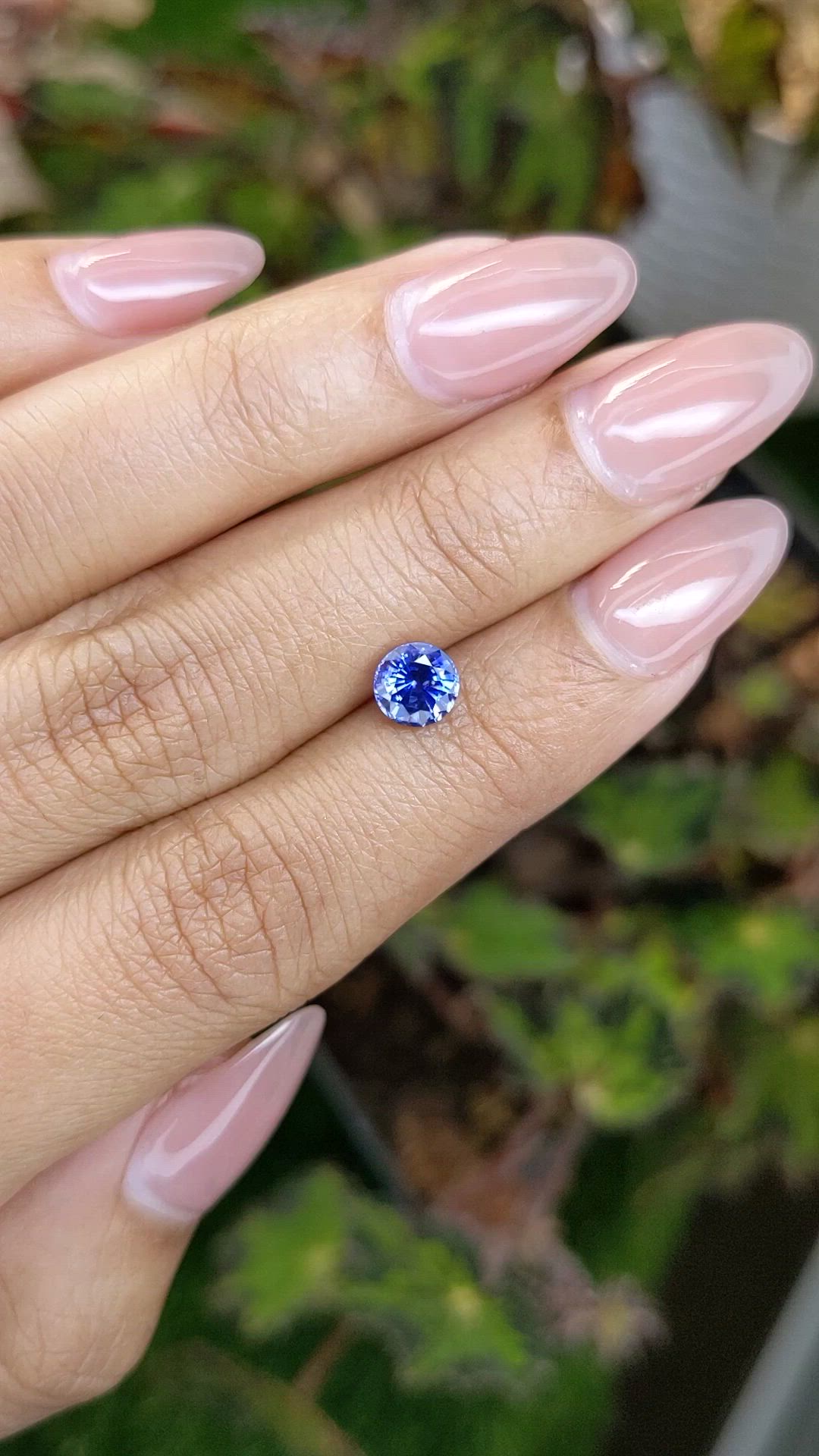 1.12 Ct. Blue Sapphire from Ceylon (Sri Lanka) Size Video