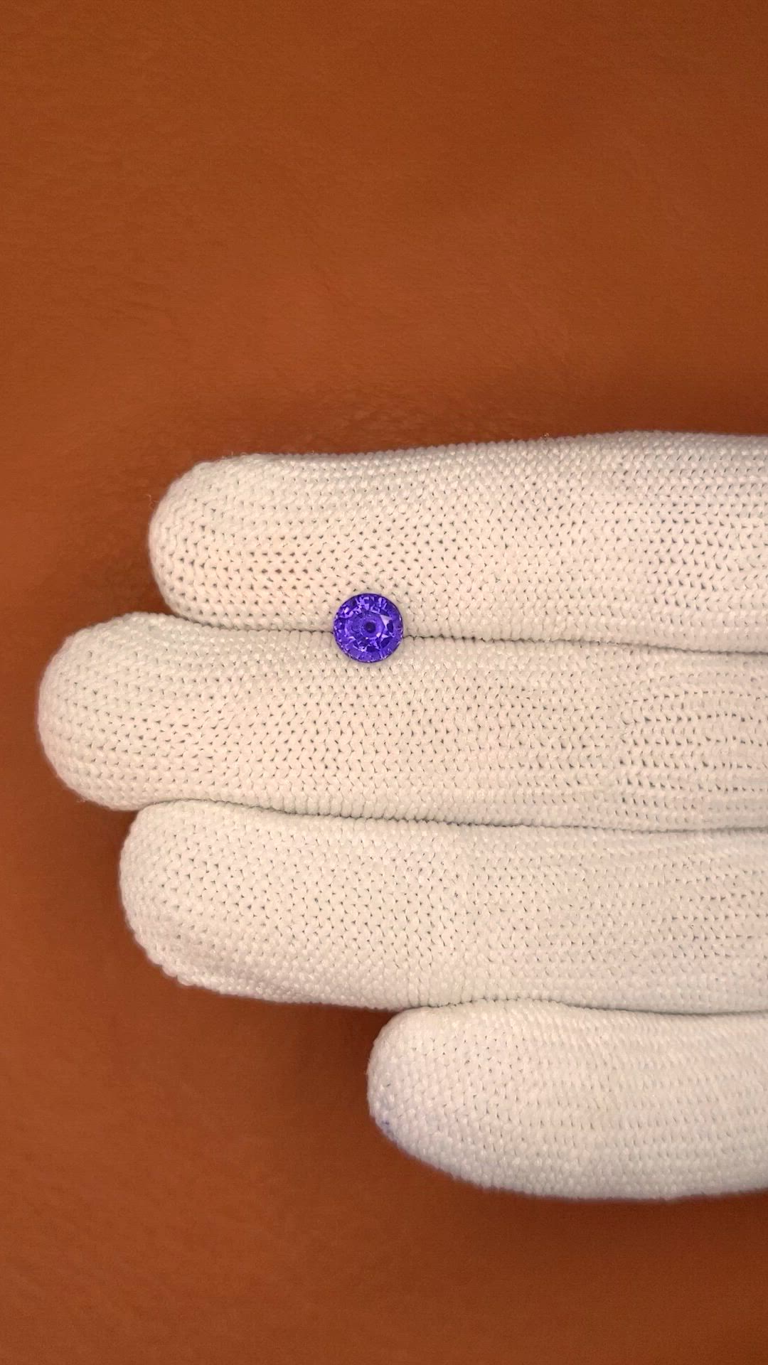 1.09 Ct. Color Change Sapphire from Ceylon (Sri Lanka) Size Video