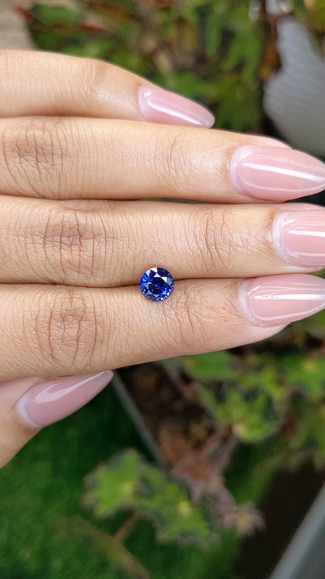 1.26 Ct. Blue Sapphire from Ceylon (Sri Lanka) Size Video
