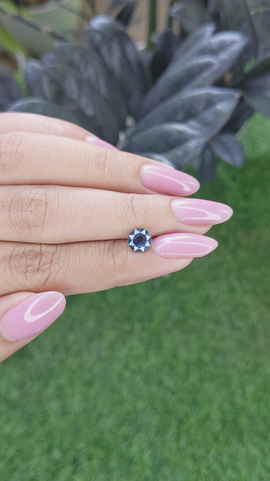 1.09 Ct. Greenish Blue Sapphire from Madagascar Size Video