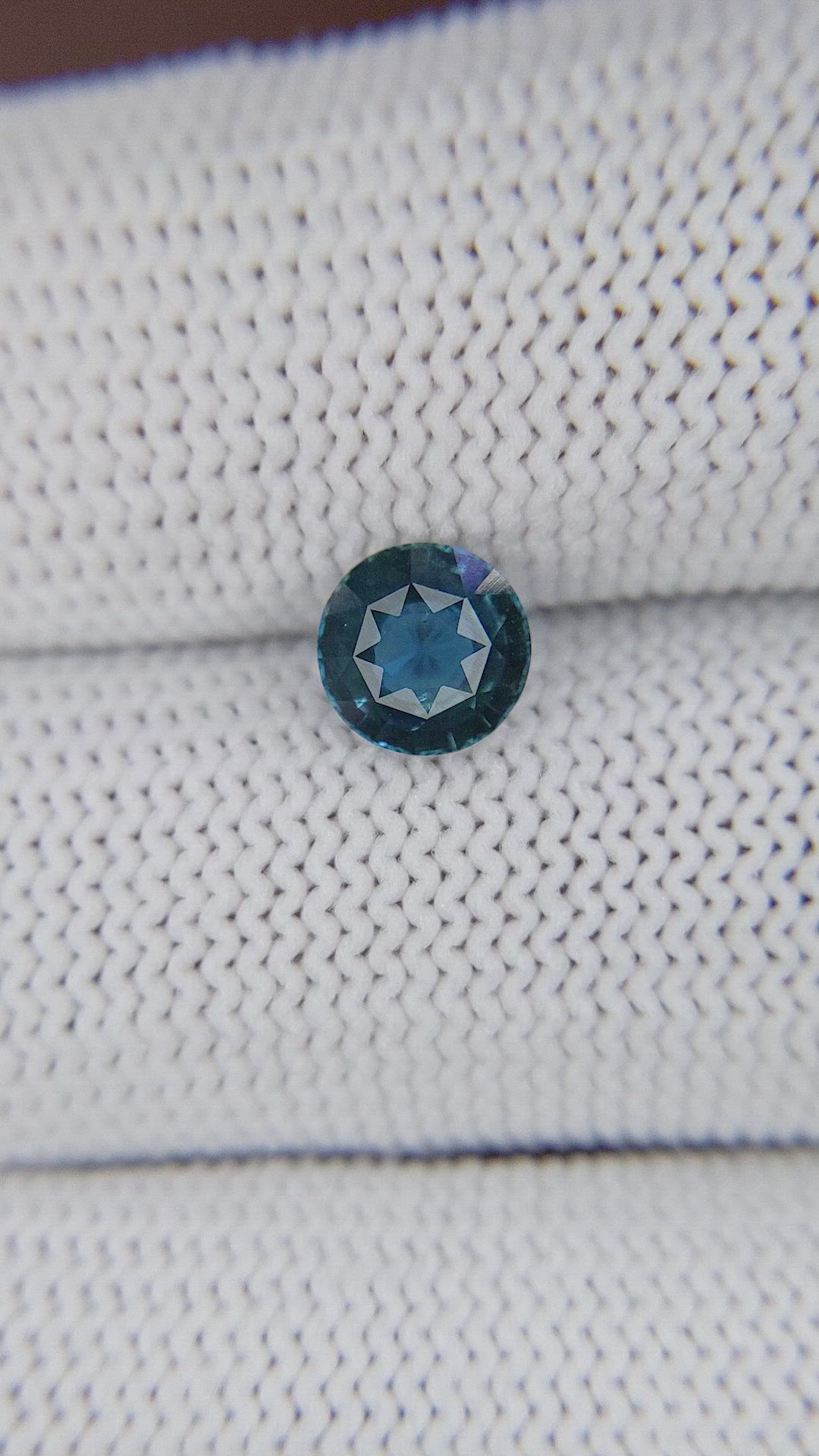 1.09 Ct. Greenish Blue Sapphire from Madagascar Size Video
