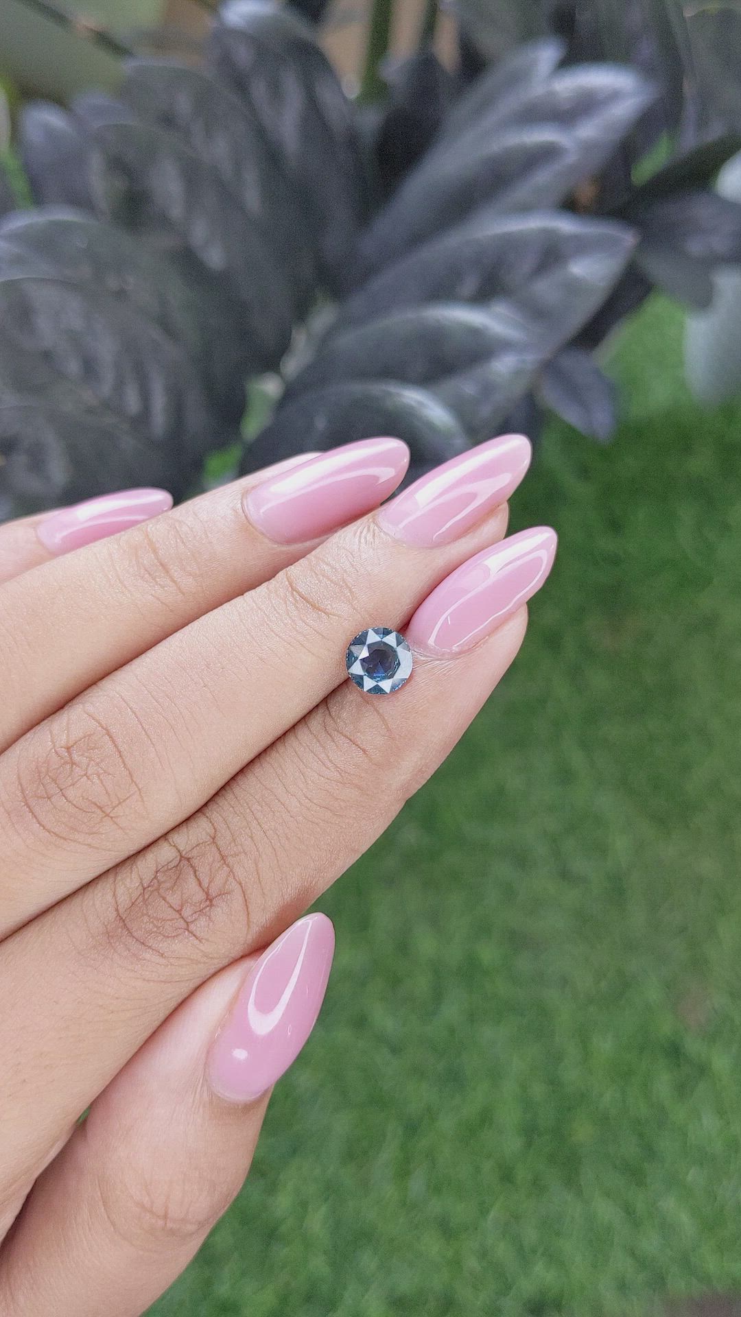 1.09 Ct. Greenish Blue Sapphire from Madagascar Size Video