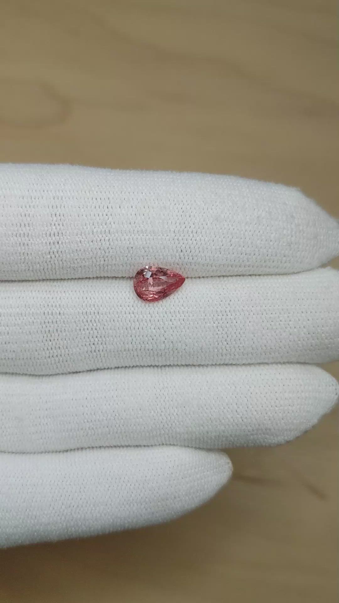 1.52 Ct. Padparadscha Sapphire from Madagascar Size Video