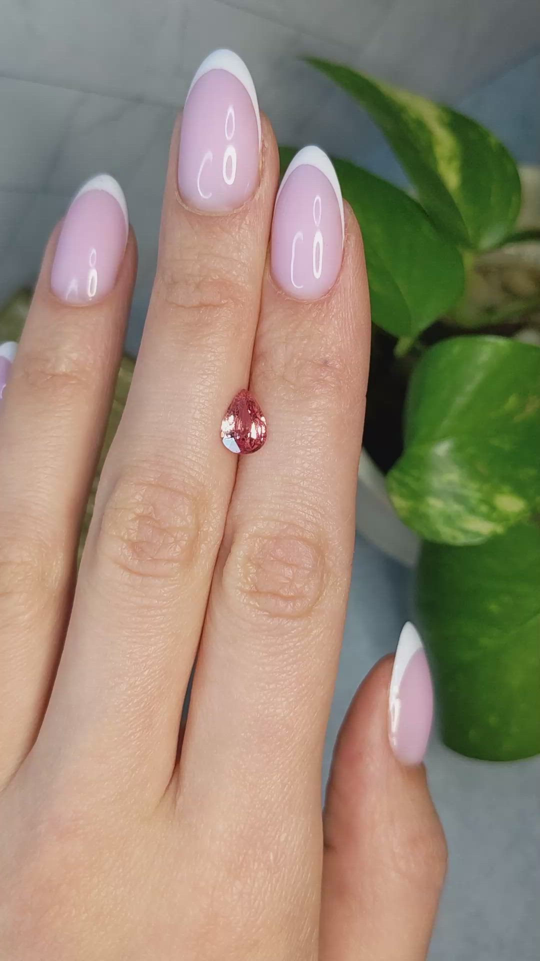 1.52 Ct. Padparadscha Sapphire from Madagascar Size Video