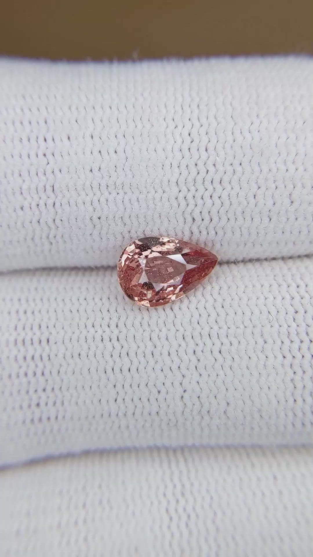 1.52 Ct. Padparadscha Sapphire from Madagascar Size Video