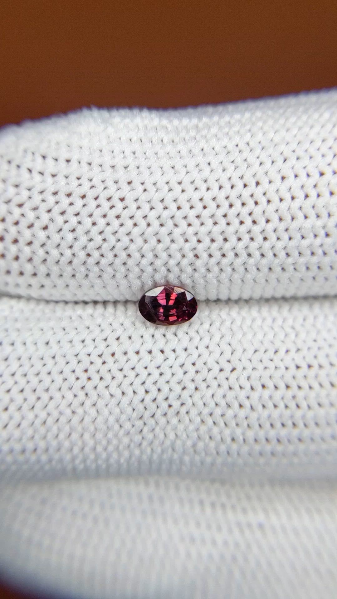 0.38 Ct. Purplish Pink Sapphire from Ceylon (Sri Lanka) Size Video