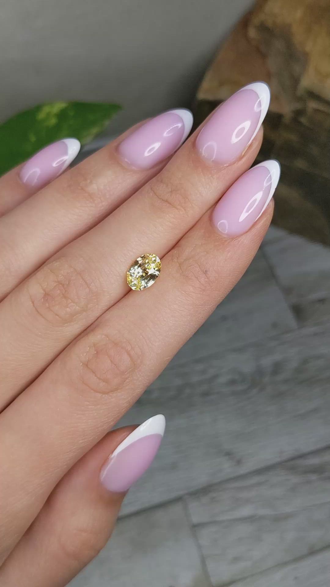 2.09 Ct. Yellow Sapphire from Ceylon (Sri Lanka) Size Video