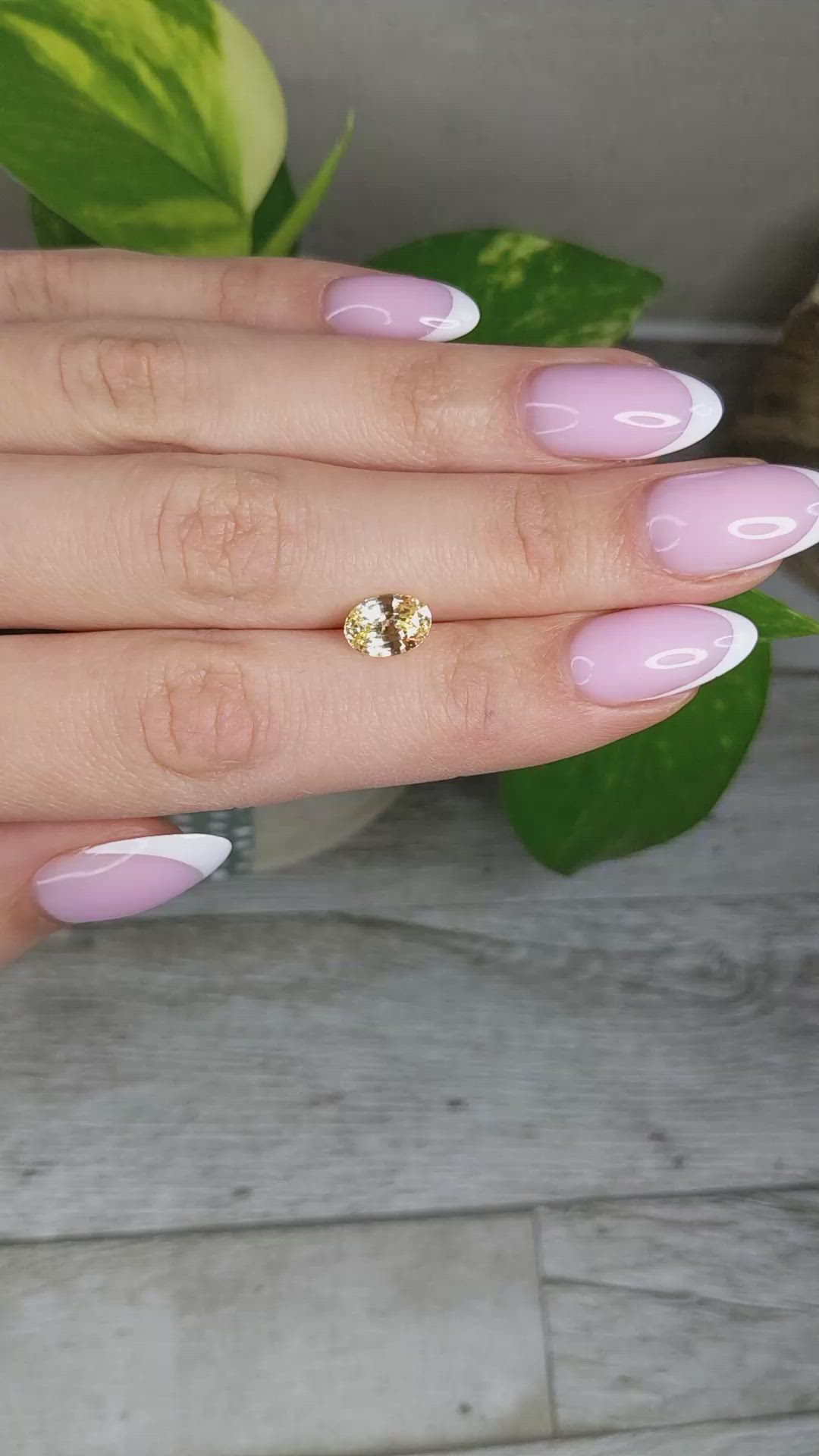 2.09 Ct. Yellow Sapphire from Ceylon (Sri Lanka) Size Video