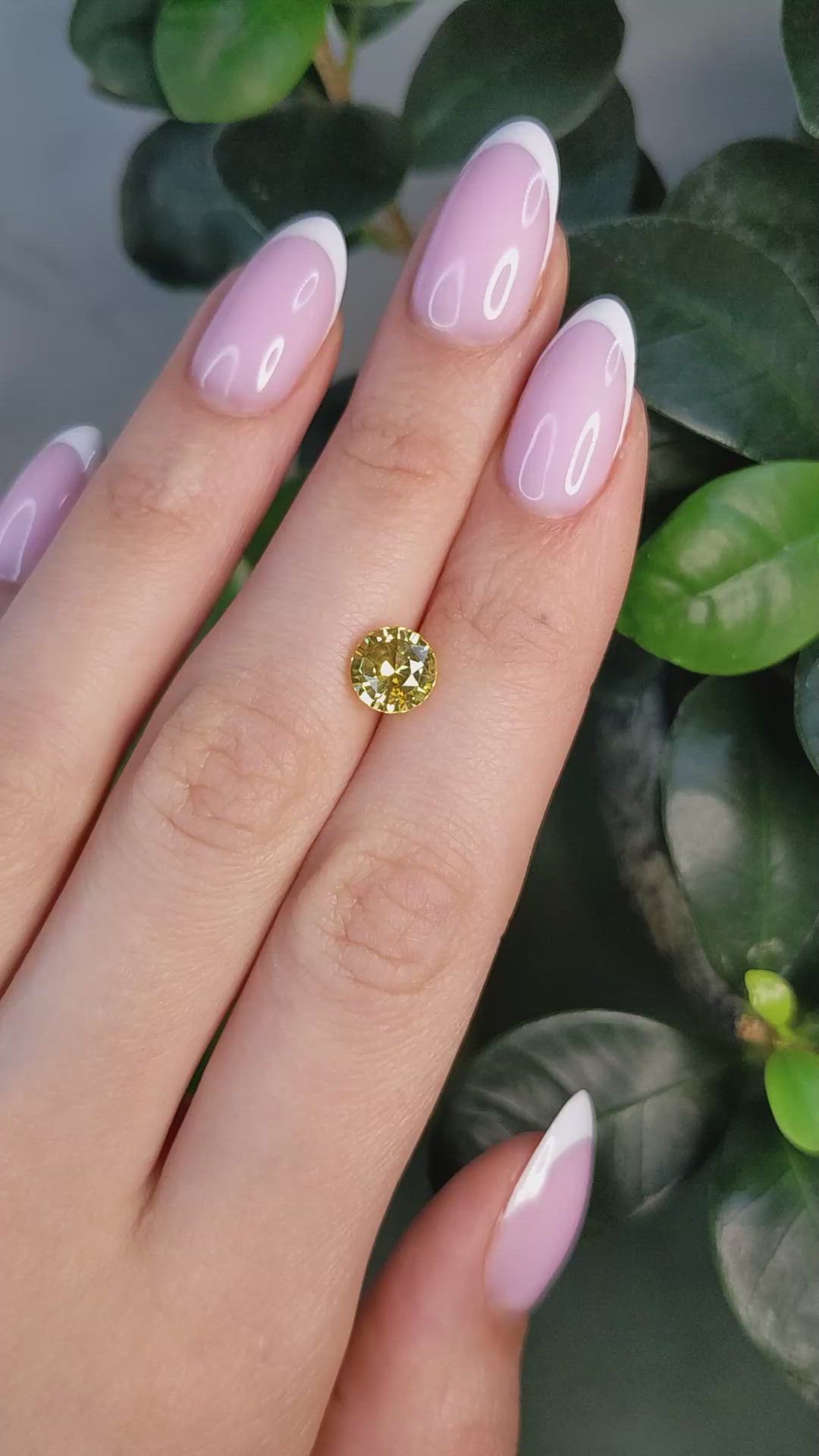 2.26 Ct. Yellow Sapphire from Ceylon (Sri Lanka) Size Video