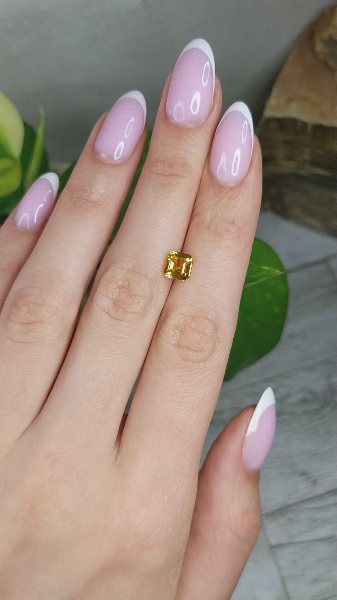 2.04 Ct. Yellow Sapphire from Ceylon (Sri Lanka) Size Video