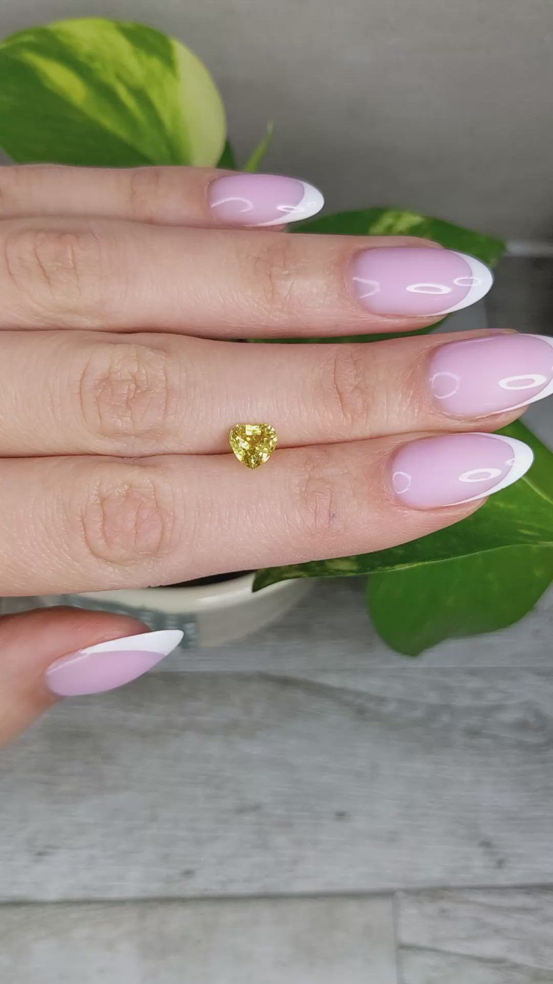 1.35 Ct. Yellow Sapphire from Ceylon (Sri Lanka) Size Video