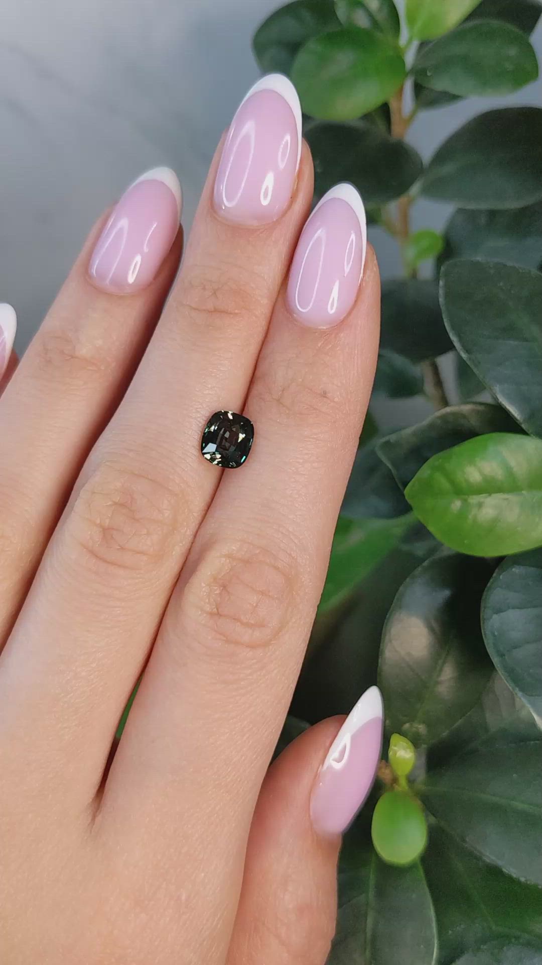 2.00 Ct. Greenish Blue Sapphire from Madagascar Size Video
