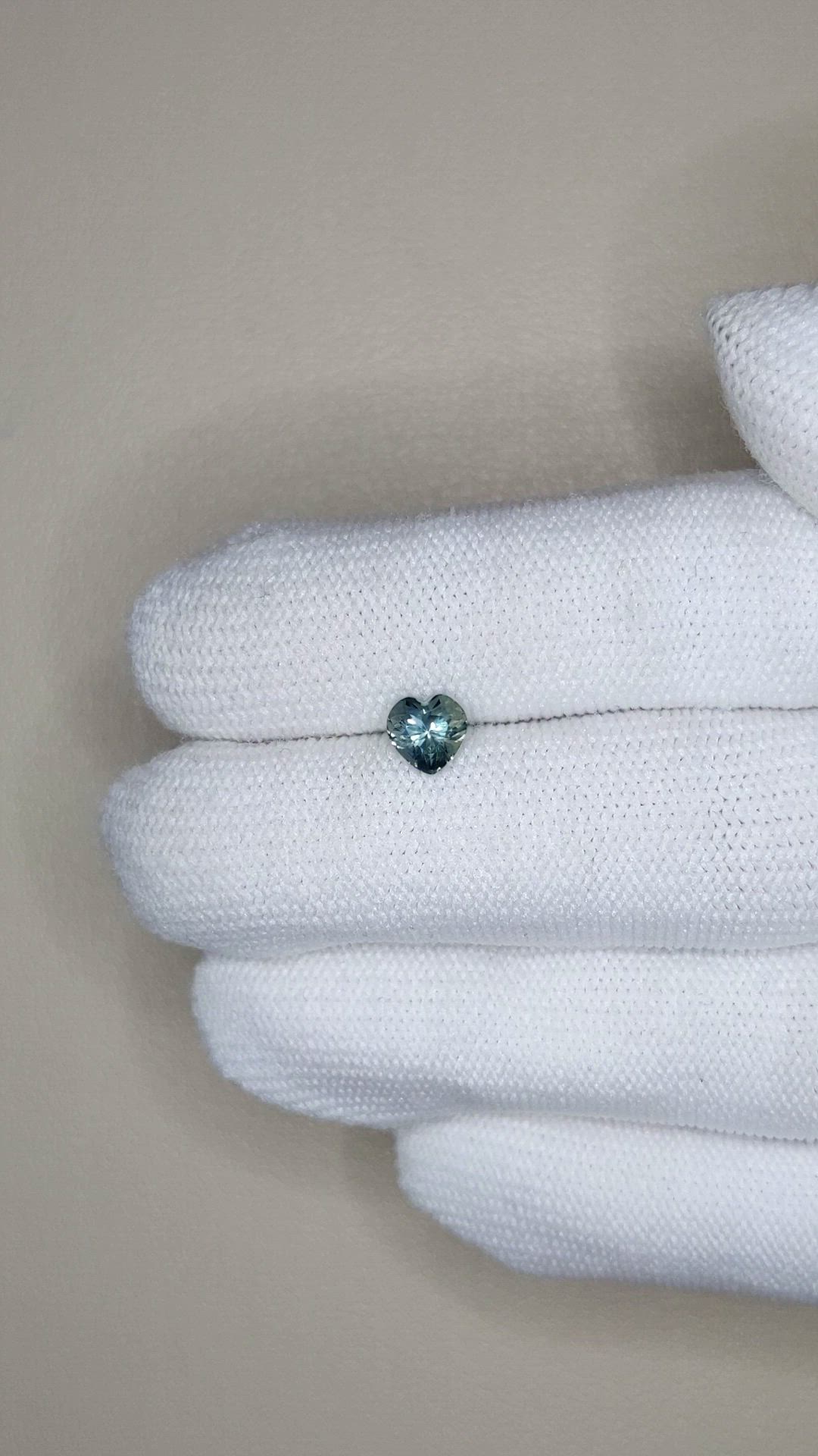 0.91 Ct. Bluish Green Sapphire from Montana Size Video