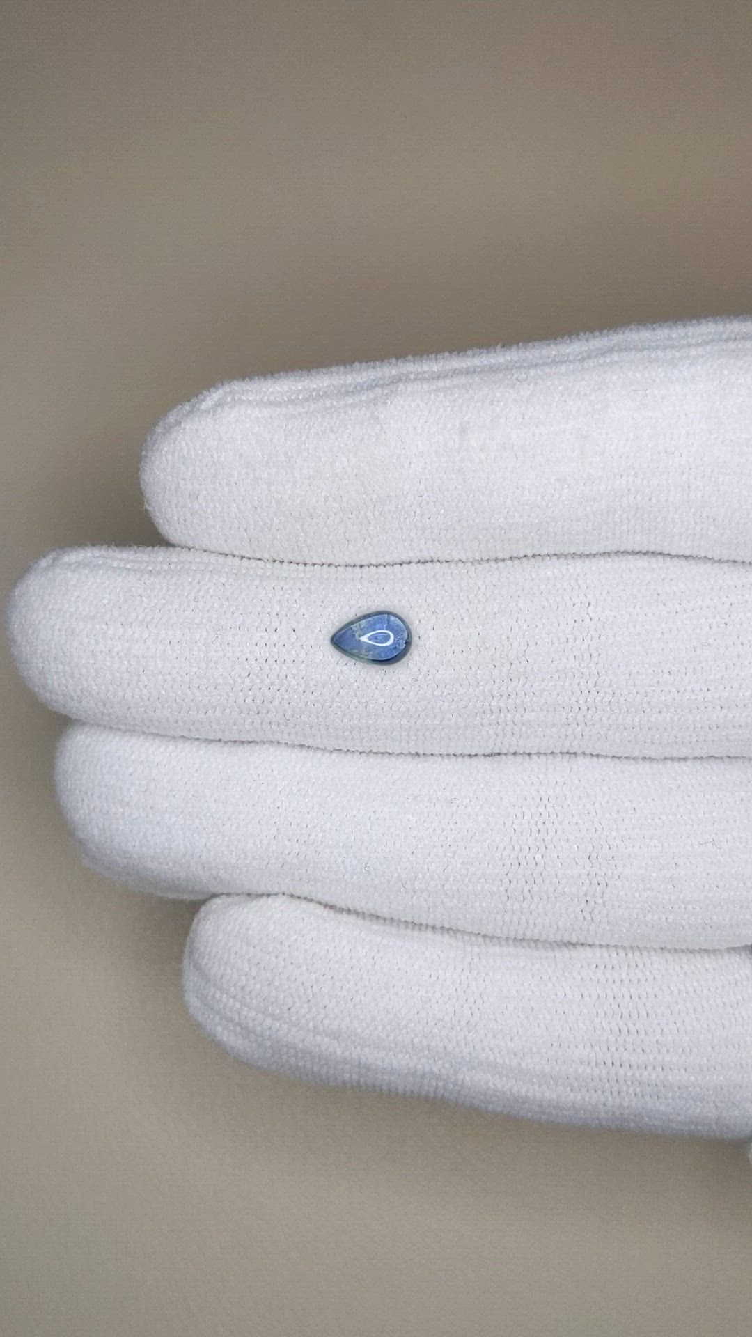 0.75 Ct. Greenish Blue Cabochon Sapphire from Montana Size Video