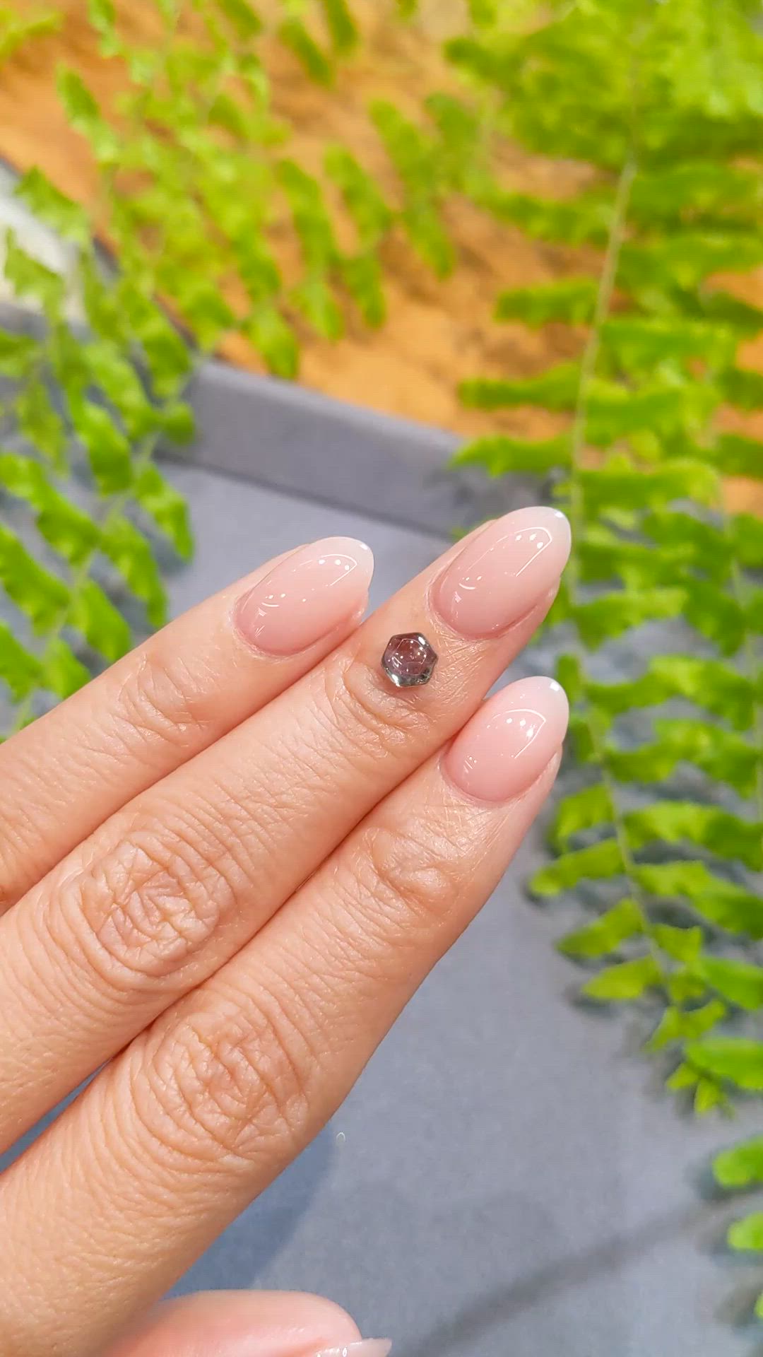 0.86 Ct. Grey Cabochon Sapphire from Montana Size Video