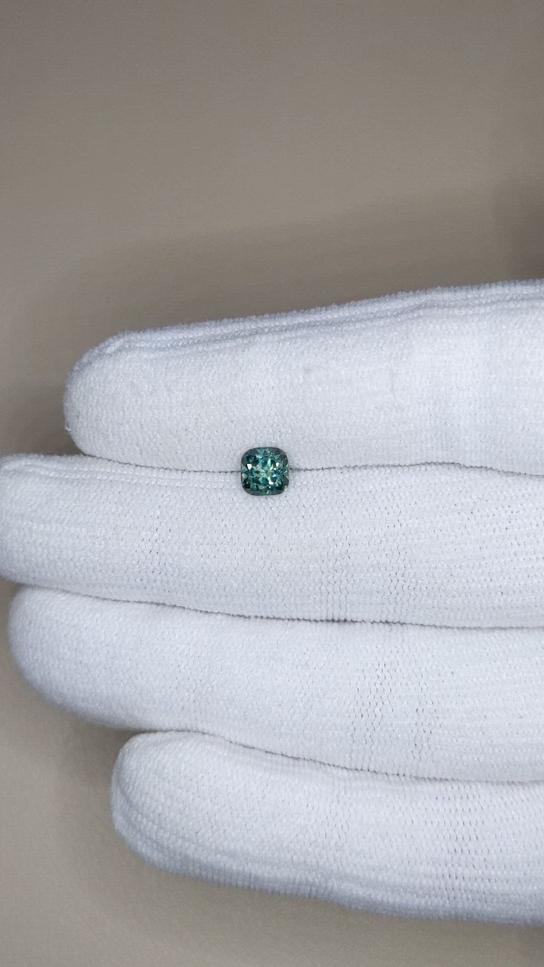 0.90 Ct. Green Sapphire from Montana Size Video