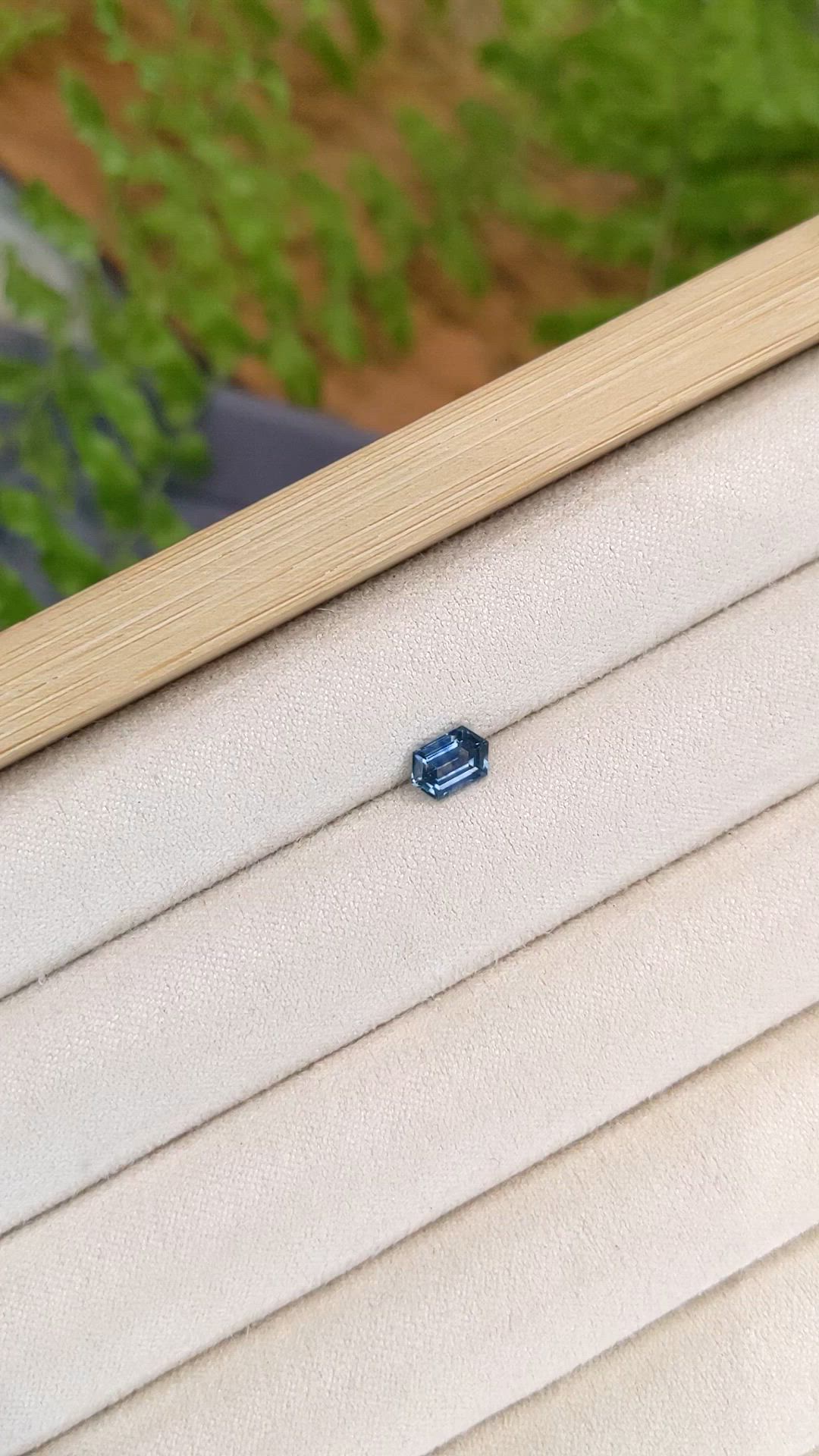 0.82 Ct. Greenish Blue Sapphire from Montana Size Video