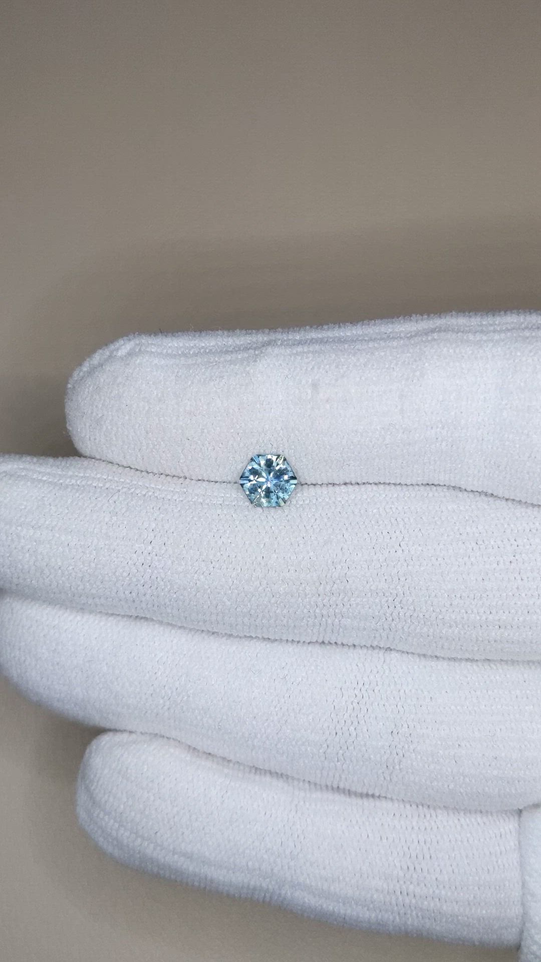 0.85 Ct. Bluish Green Sapphire from Montana Size Video