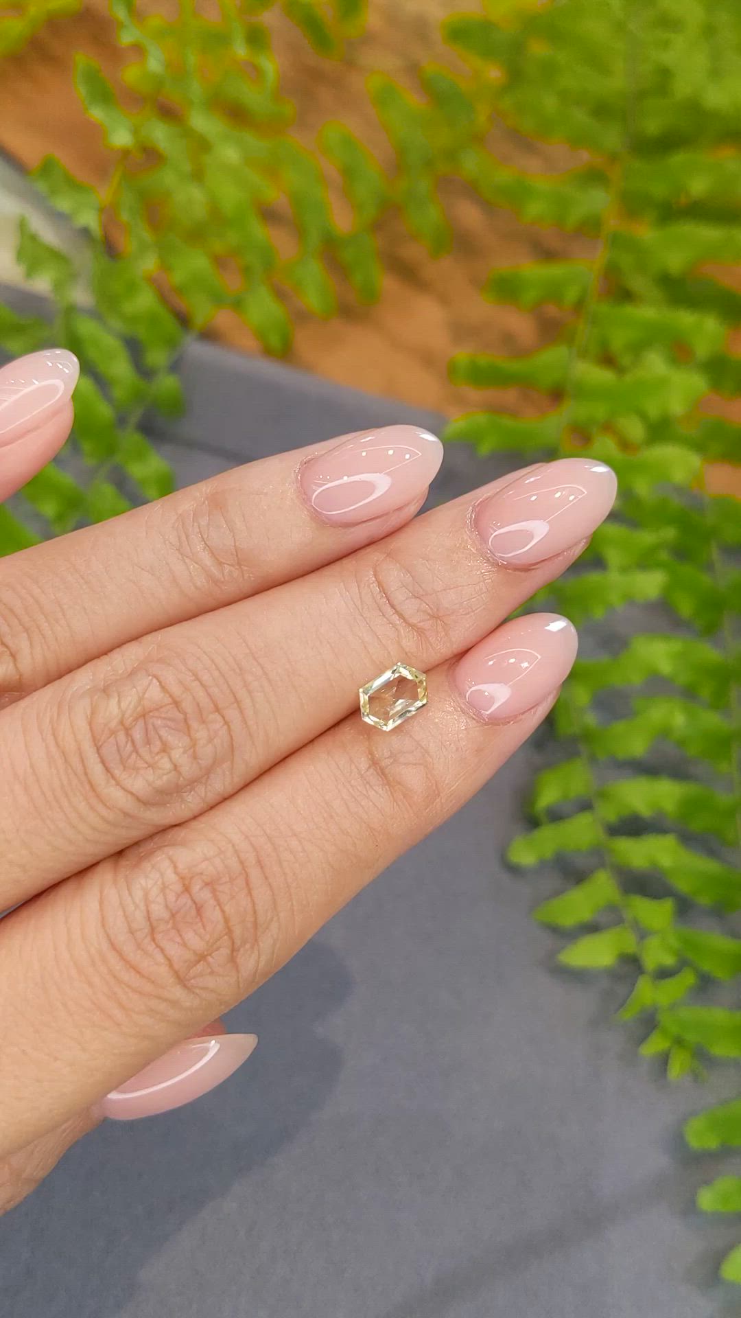 0.86 Ct. Yellow Sapphire from Montana Size Video