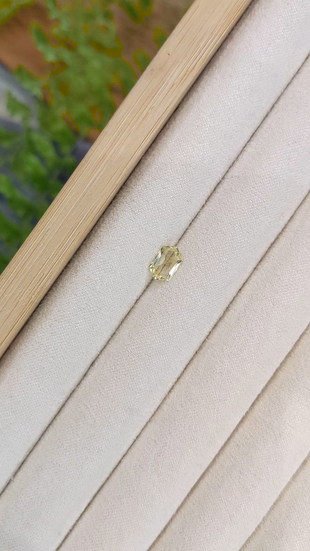 0.86 Ct. Yellow Sapphire from Montana Size Video