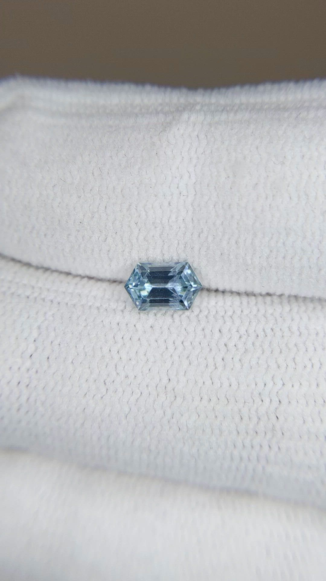0.82 Ct. Blue Sapphire from Montana Size Video