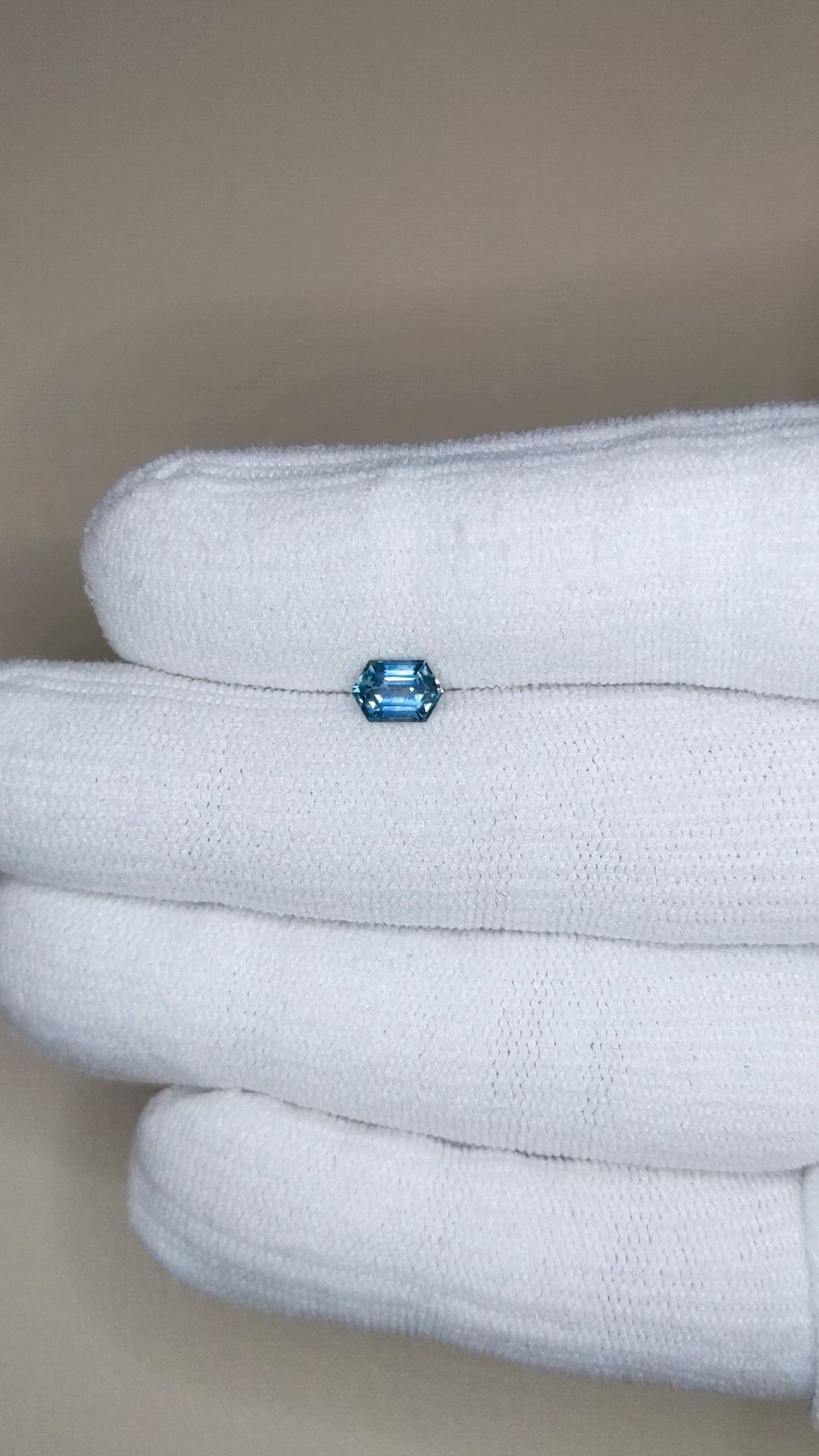 0.82 Ct. Greenish Blue Sapphire from Montana Size Video