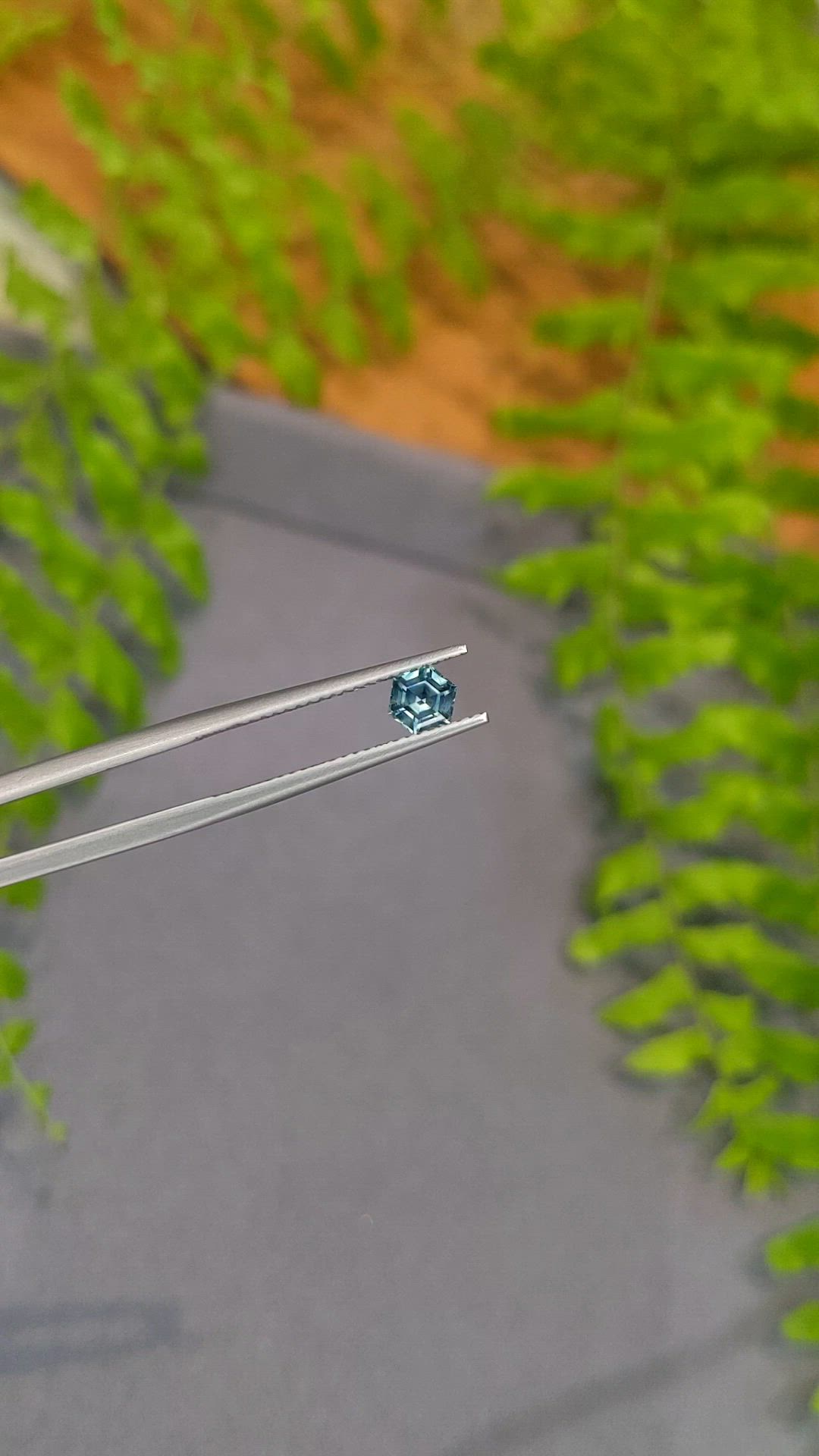 0.60 Ct. Bluish Green Sapphire from Montana Size Video