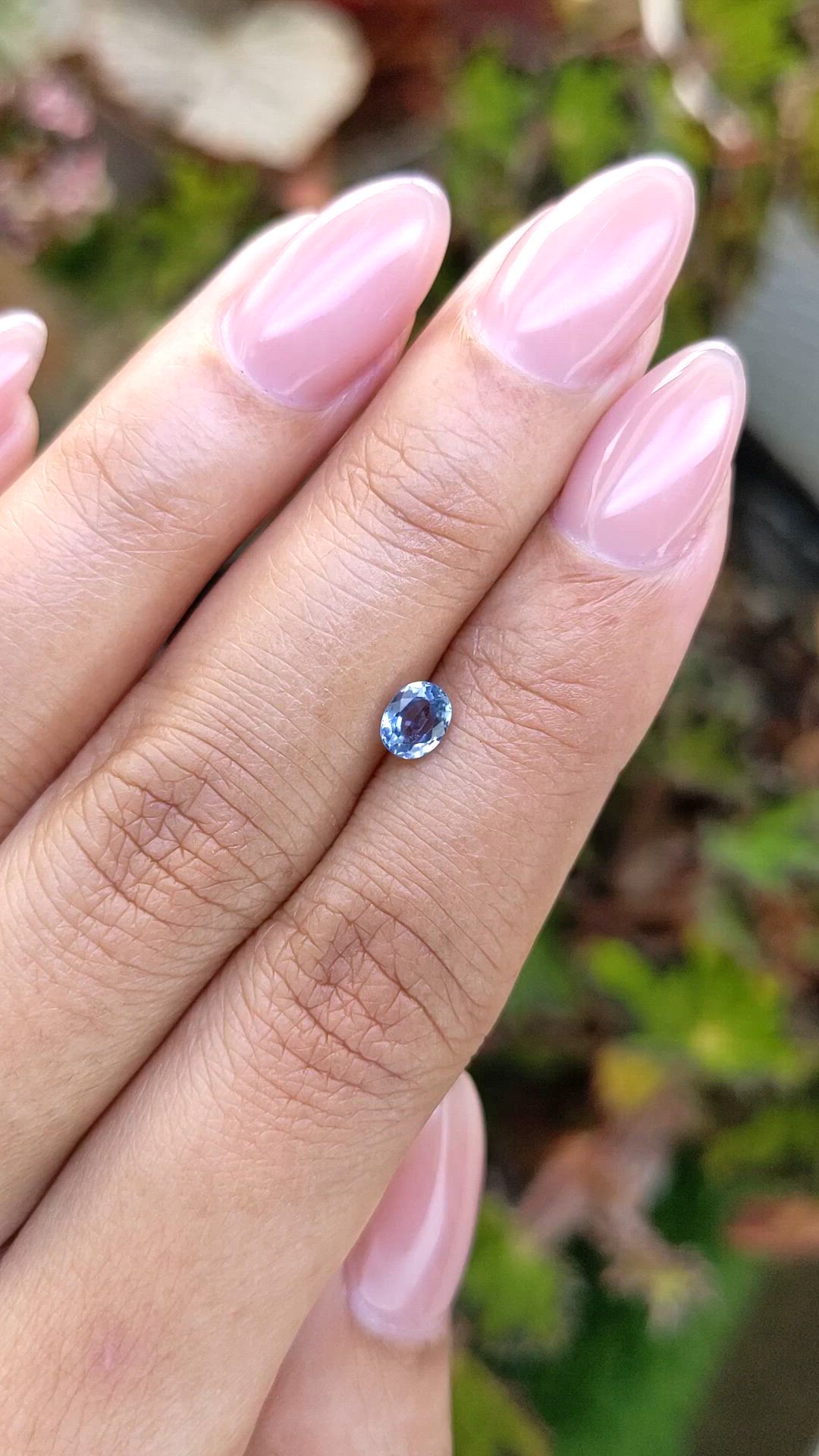 0.51 Ct. Blue Sapphire from Ceylon (Sri Lanka) Size Video