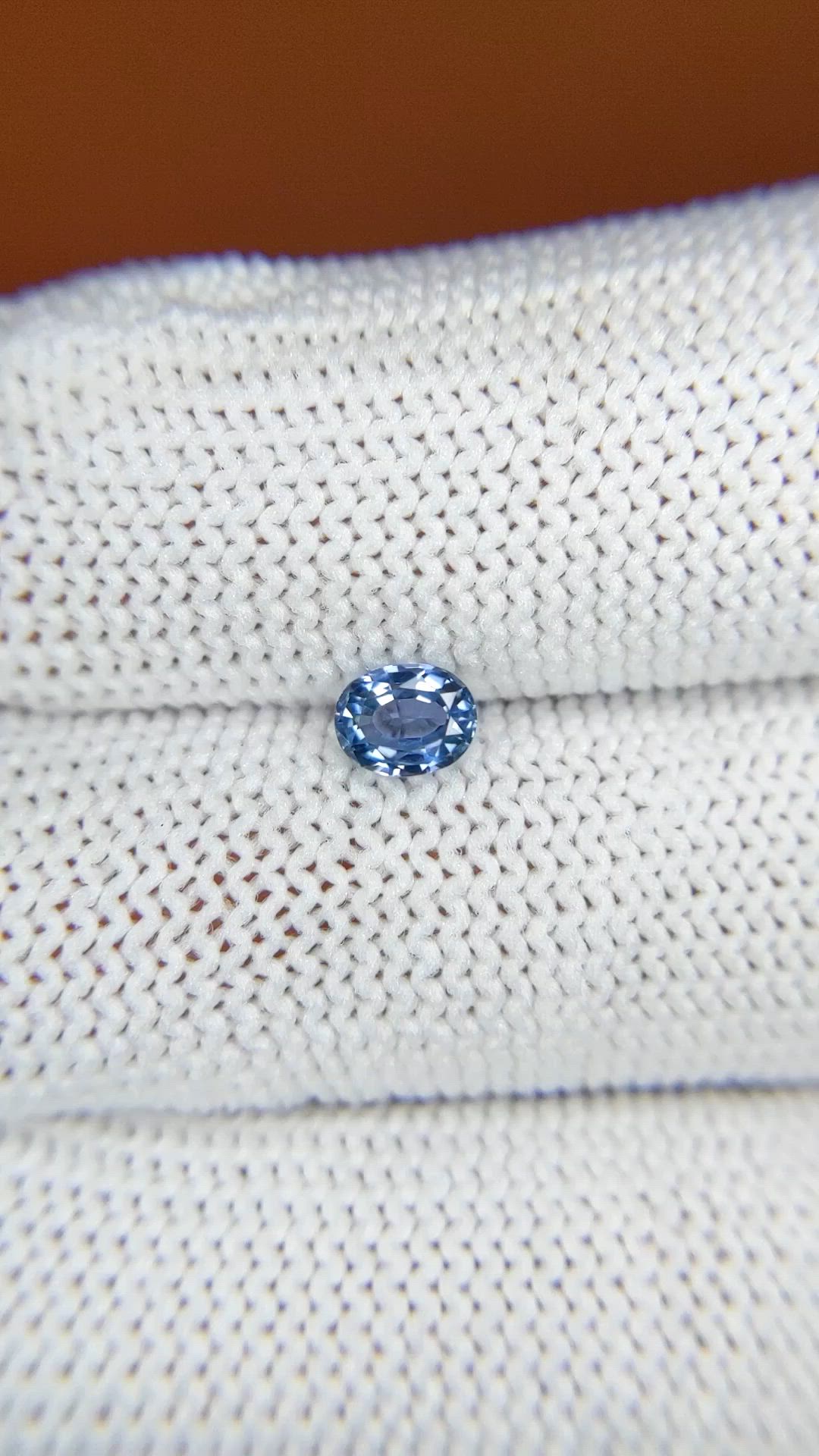 0.51 Ct. Blue Sapphire from Ceylon (Sri Lanka) Size Video