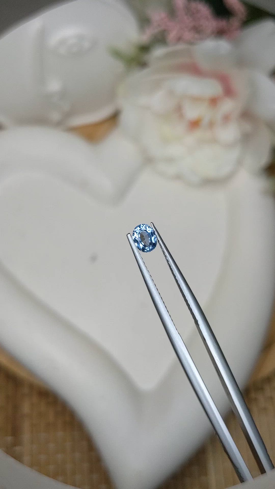0.51 Ct. Blue Sapphire from Ceylon (Sri Lanka) Size Video