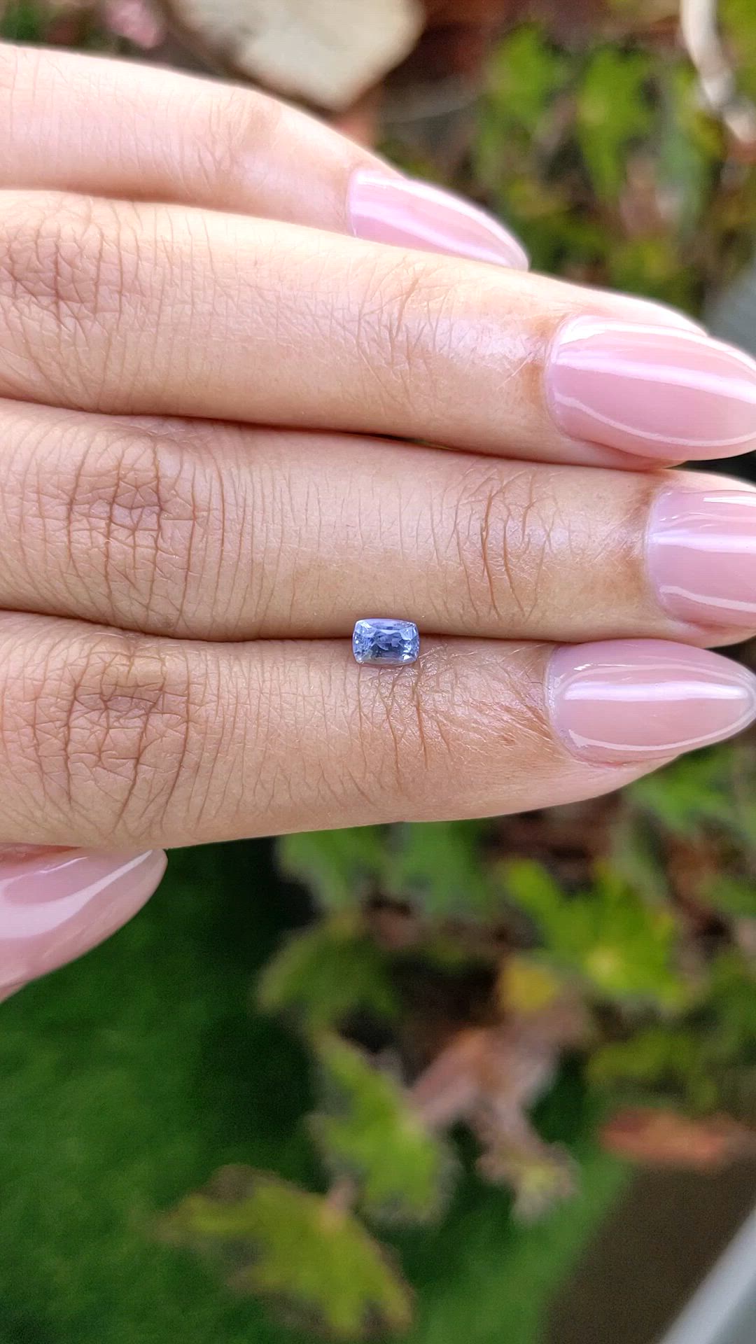 0.46 Ct. Blue Sapphire from Ceylon (Sri Lanka) Size Video