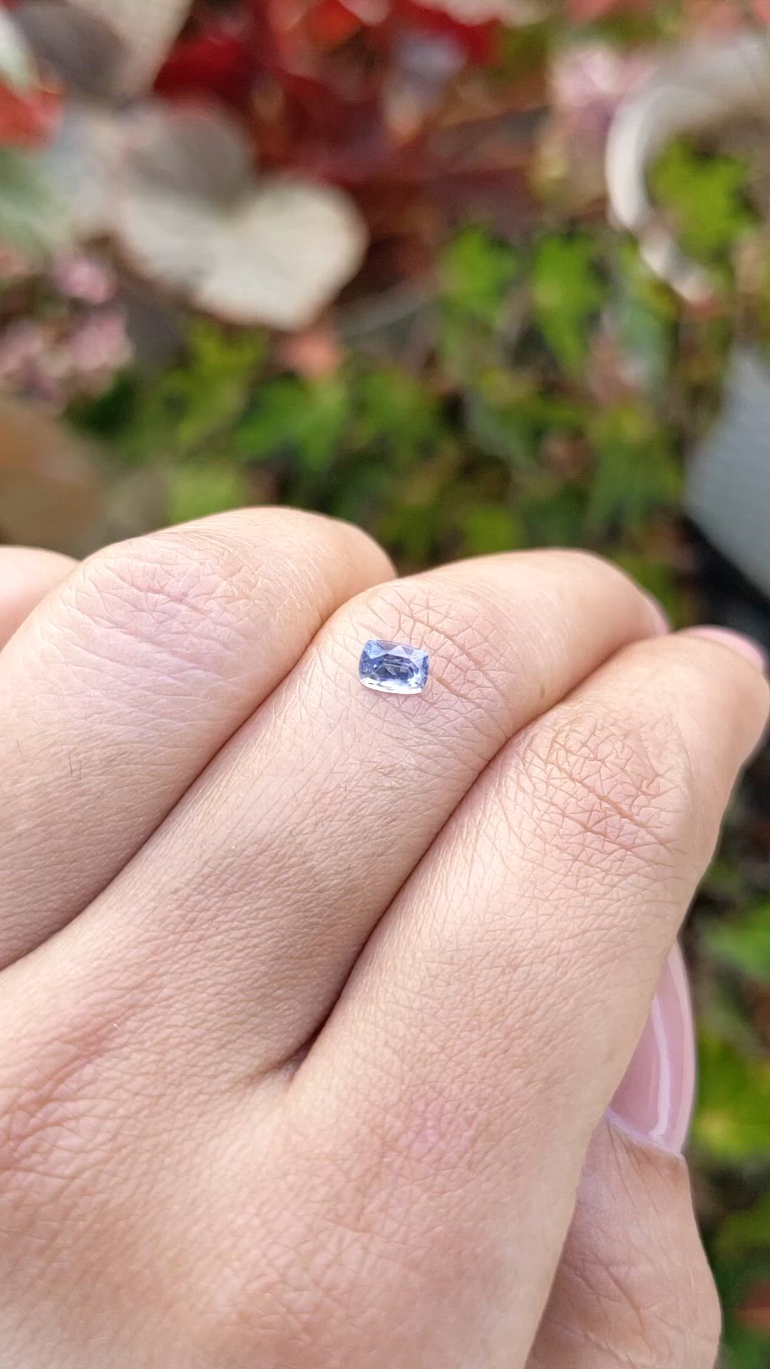 0.46 Ct. Blue Sapphire from Ceylon (Sri Lanka) Size Video
