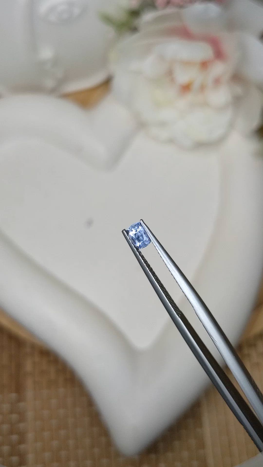 0.46 Ct. Blue Sapphire from Ceylon (Sri Lanka) Size Video