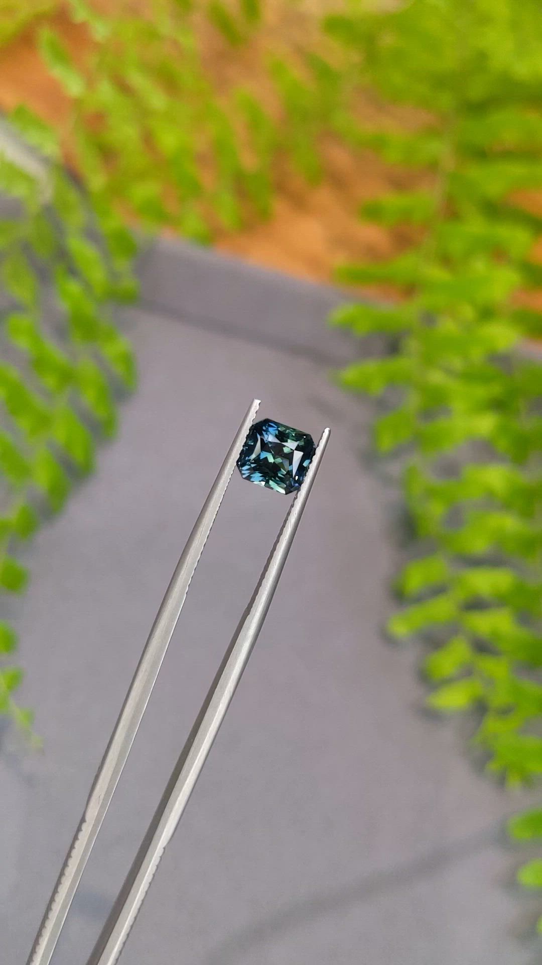 2.02 Ct. Greenish Blue Sapphire from Ethiopia Size Video