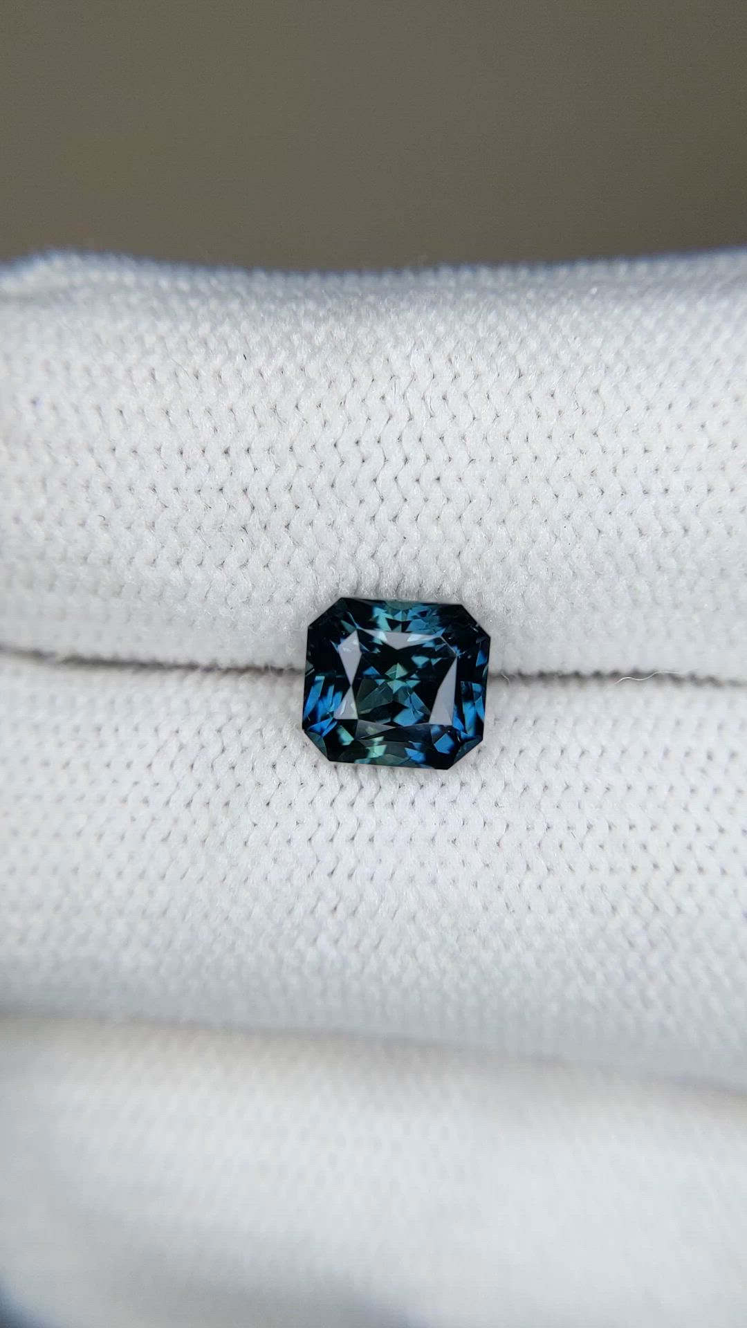2.02 Ct. Greenish Blue Sapphire from Ethiopia Size Video