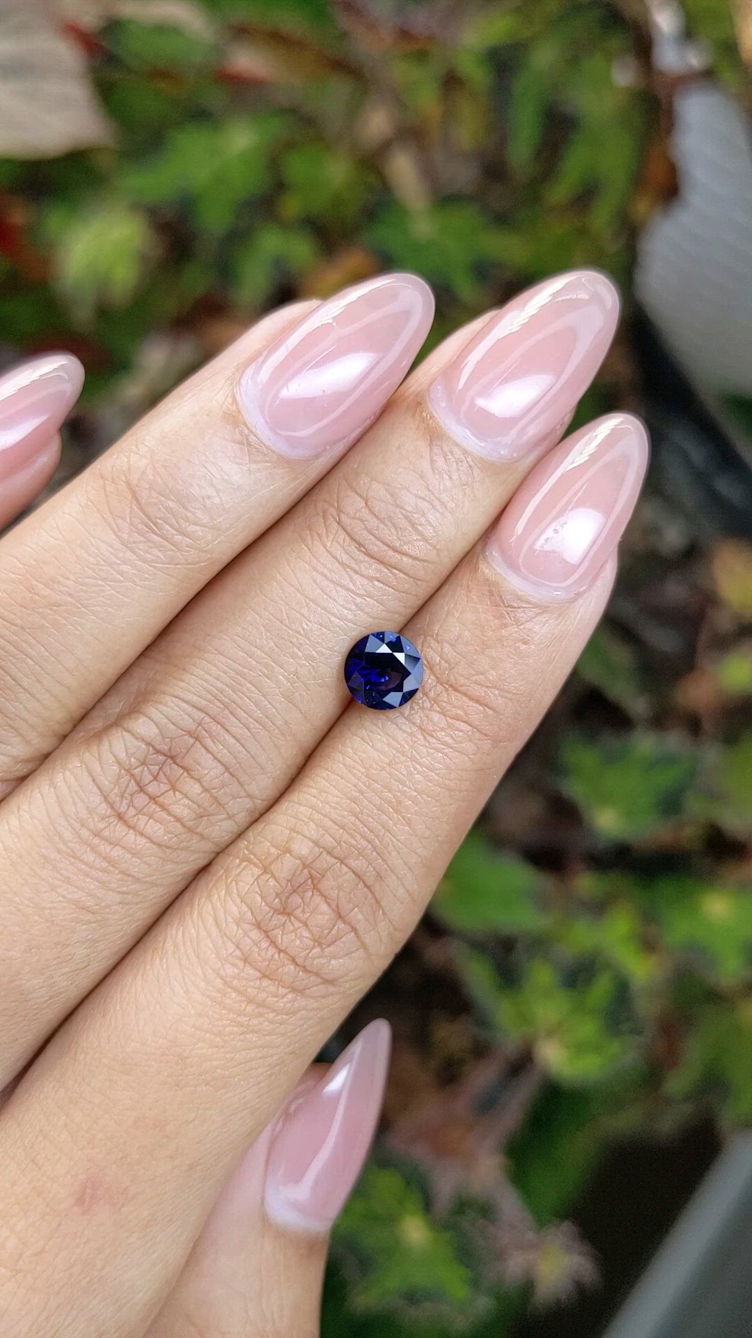 1.12 Ct. Blue Sapphire from Ceylon (Sri Lanka) Size Video