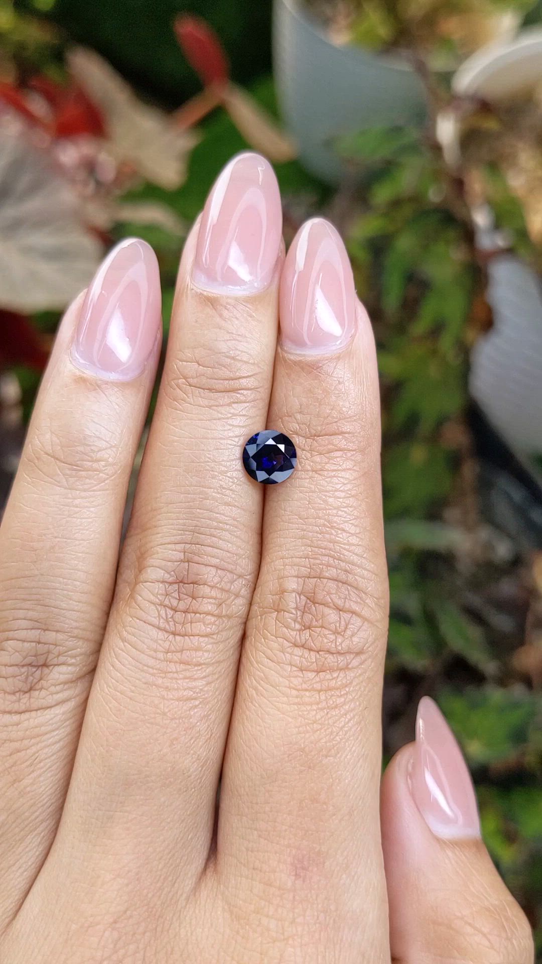 1.12 Ct. Blue Sapphire from Ceylon (Sri Lanka) Size Video