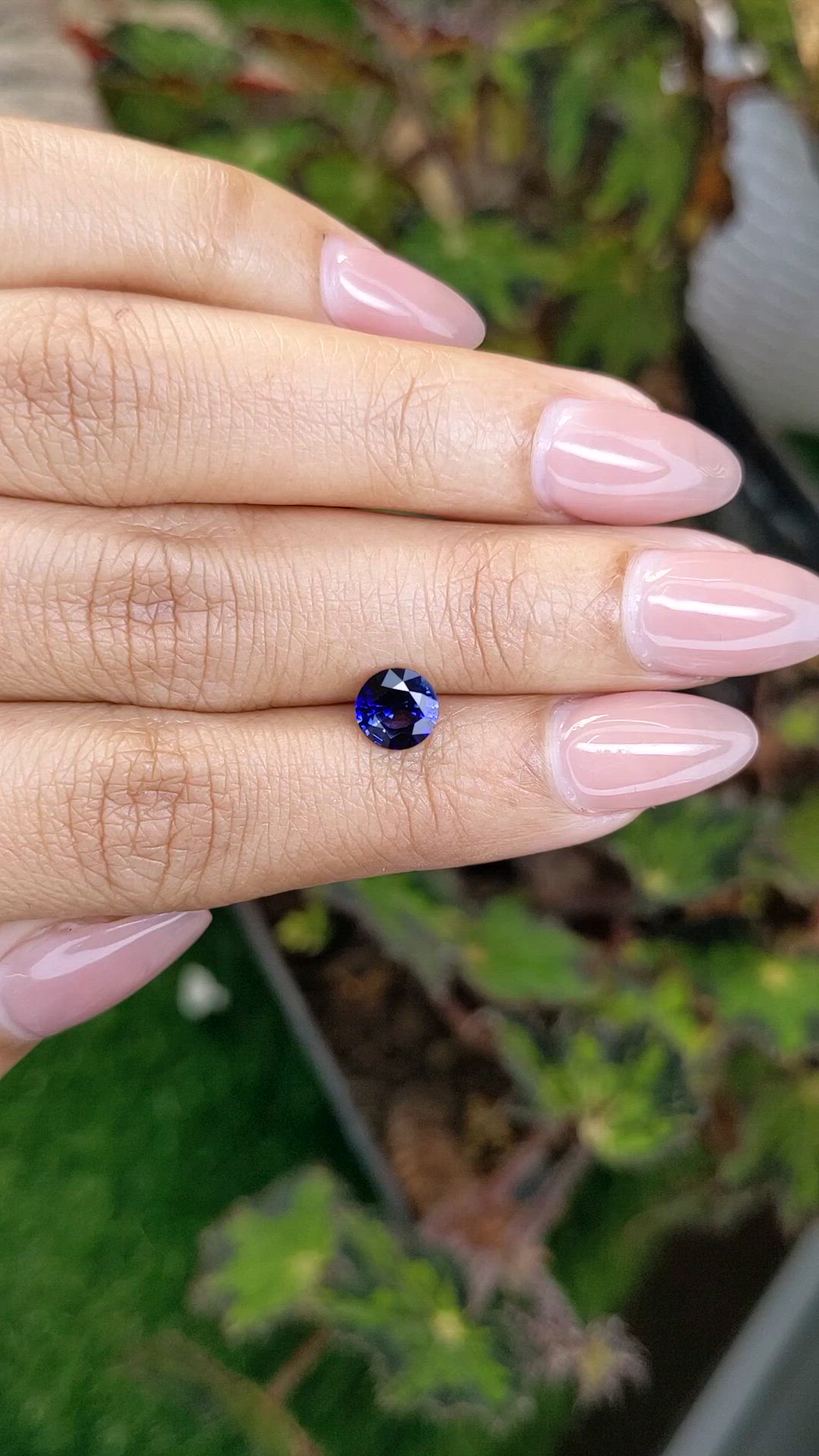 1.12 Ct. Blue Sapphire from Ceylon (Sri Lanka) Size Video