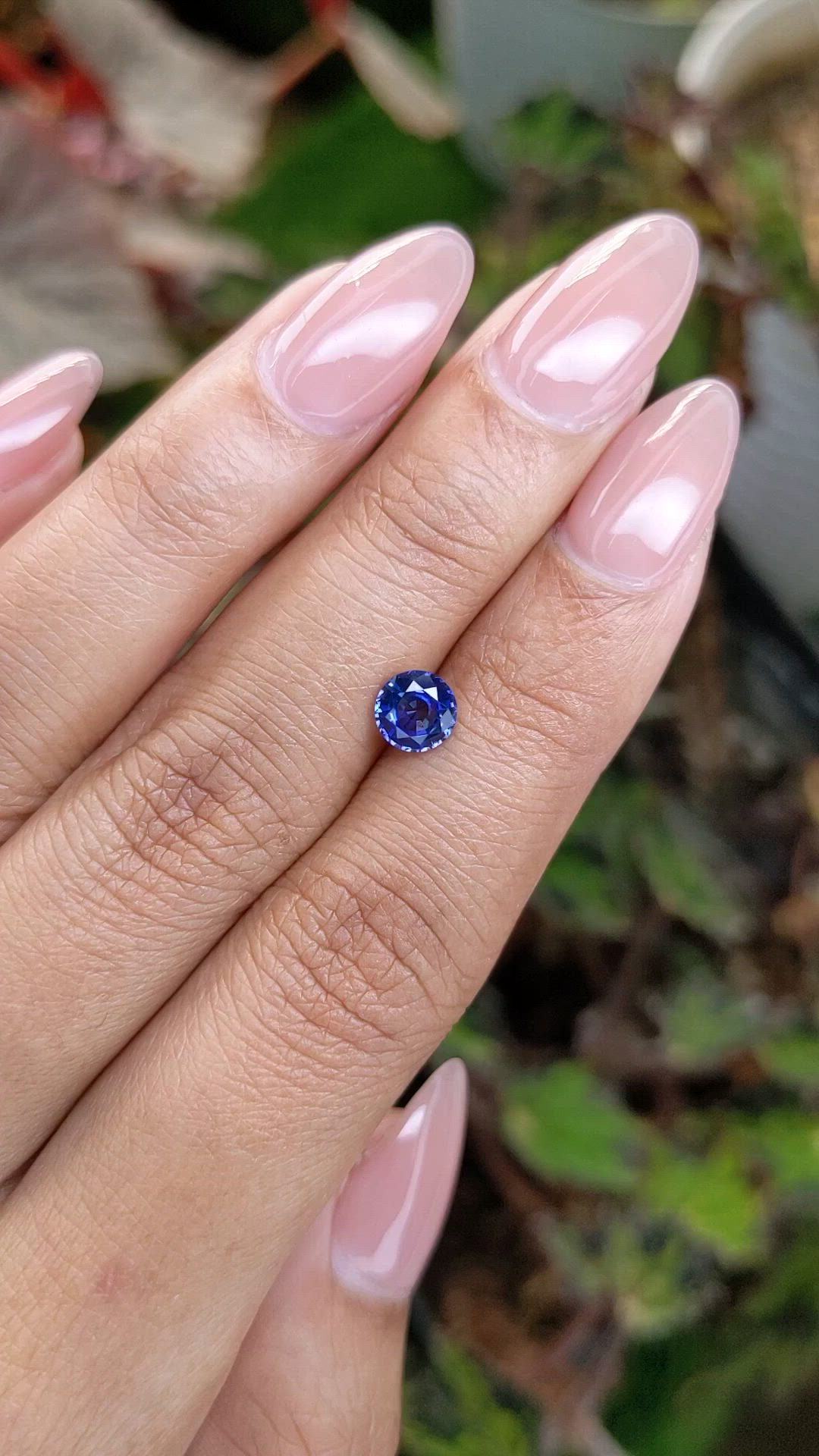 0.89 Ct. Blue Sapphire from Ceylon (Sri Lanka) Size Video