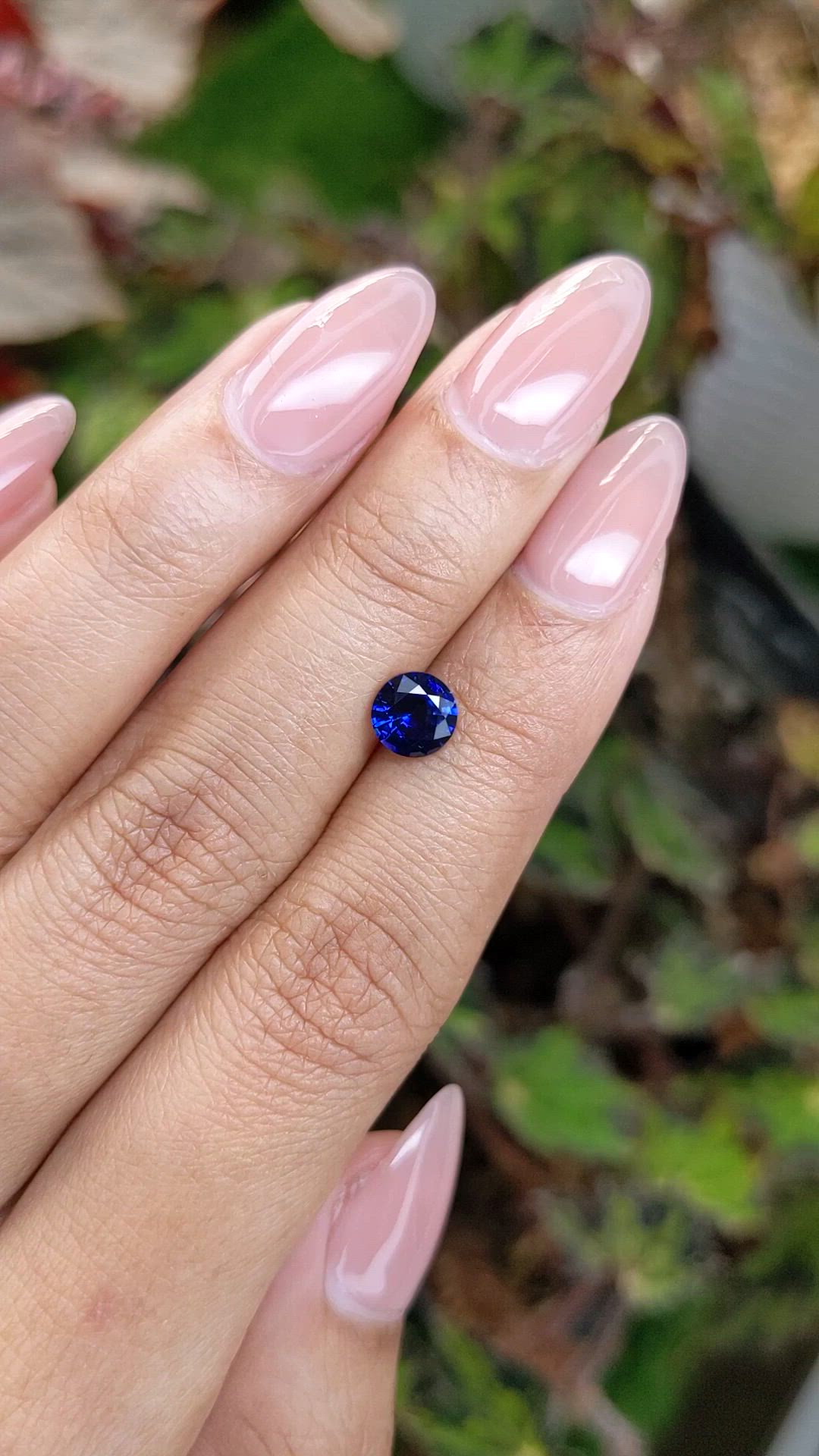 1.09 Ct. Blue Sapphire from Ceylon (Sri Lanka) Size Video