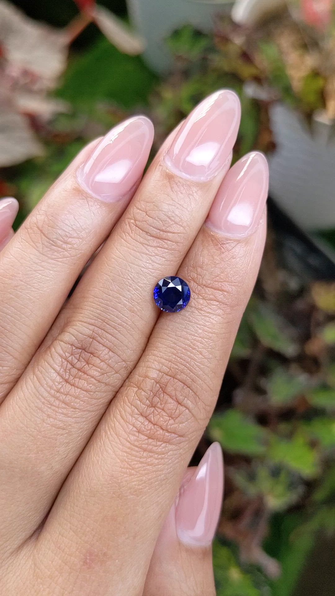 1.48 Ct. Blue Sapphire from Ceylon (Sri Lanka) Size Video