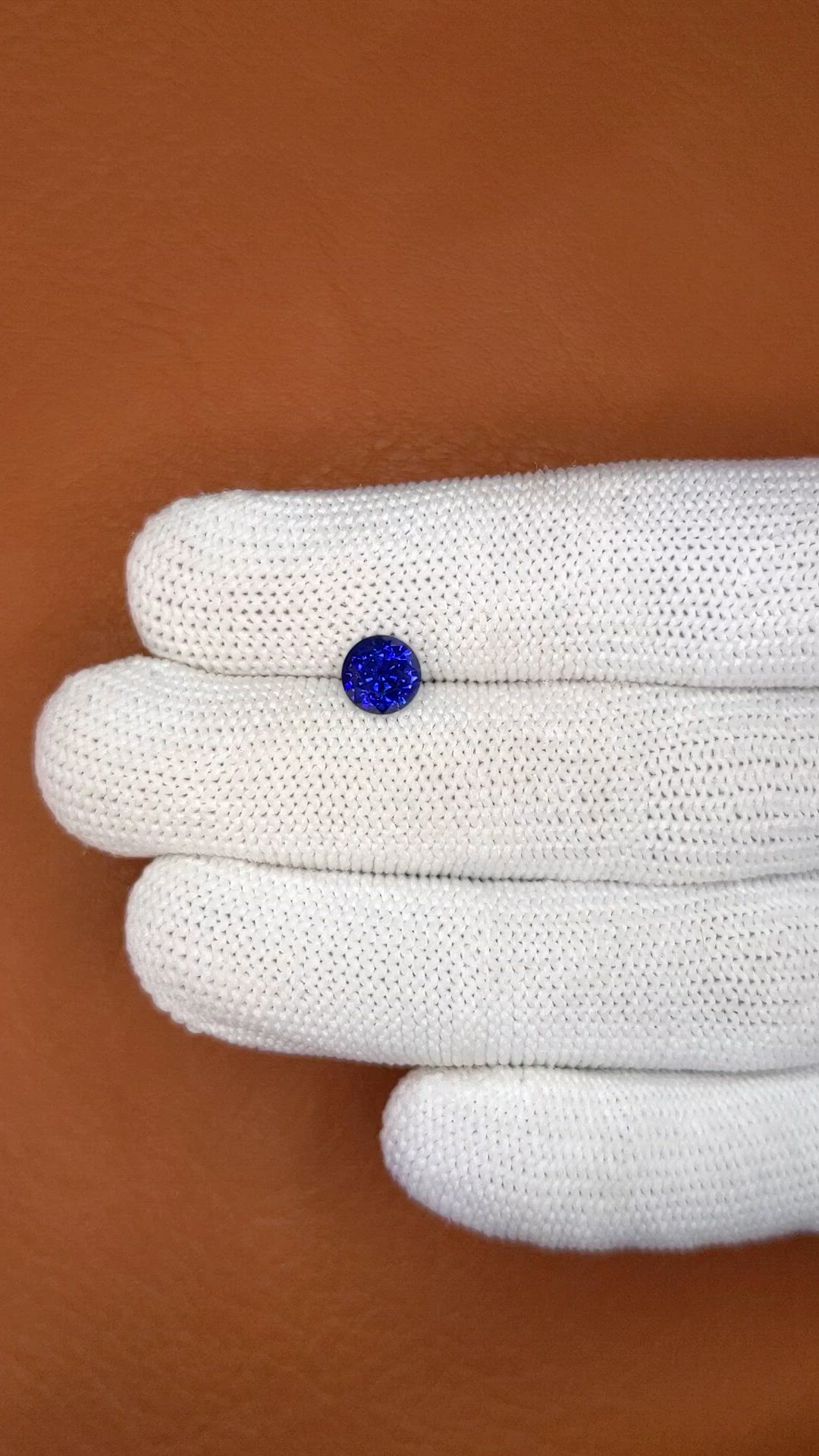 1.48 Ct. Blue Sapphire from Ceylon (Sri Lanka) Size Video