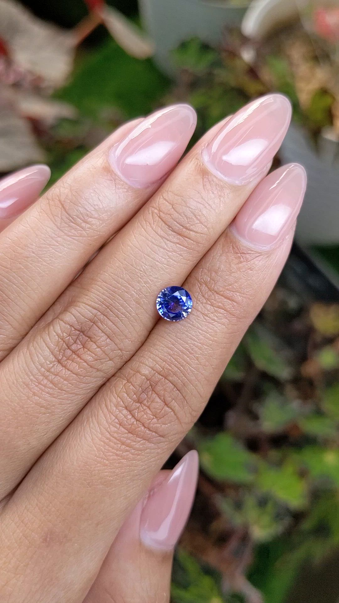0.96 Ct. Blue Sapphire from Ceylon (Sri Lanka) Size Video