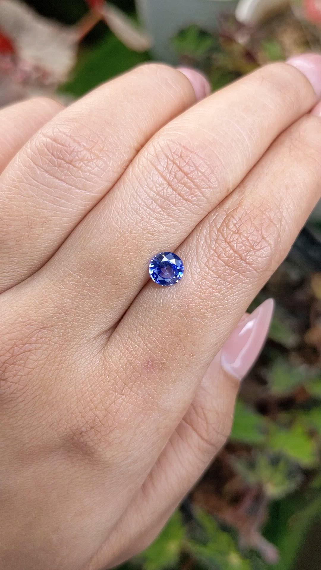 0.96 Ct. Blue Sapphire from Ceylon (Sri Lanka) Size Video
