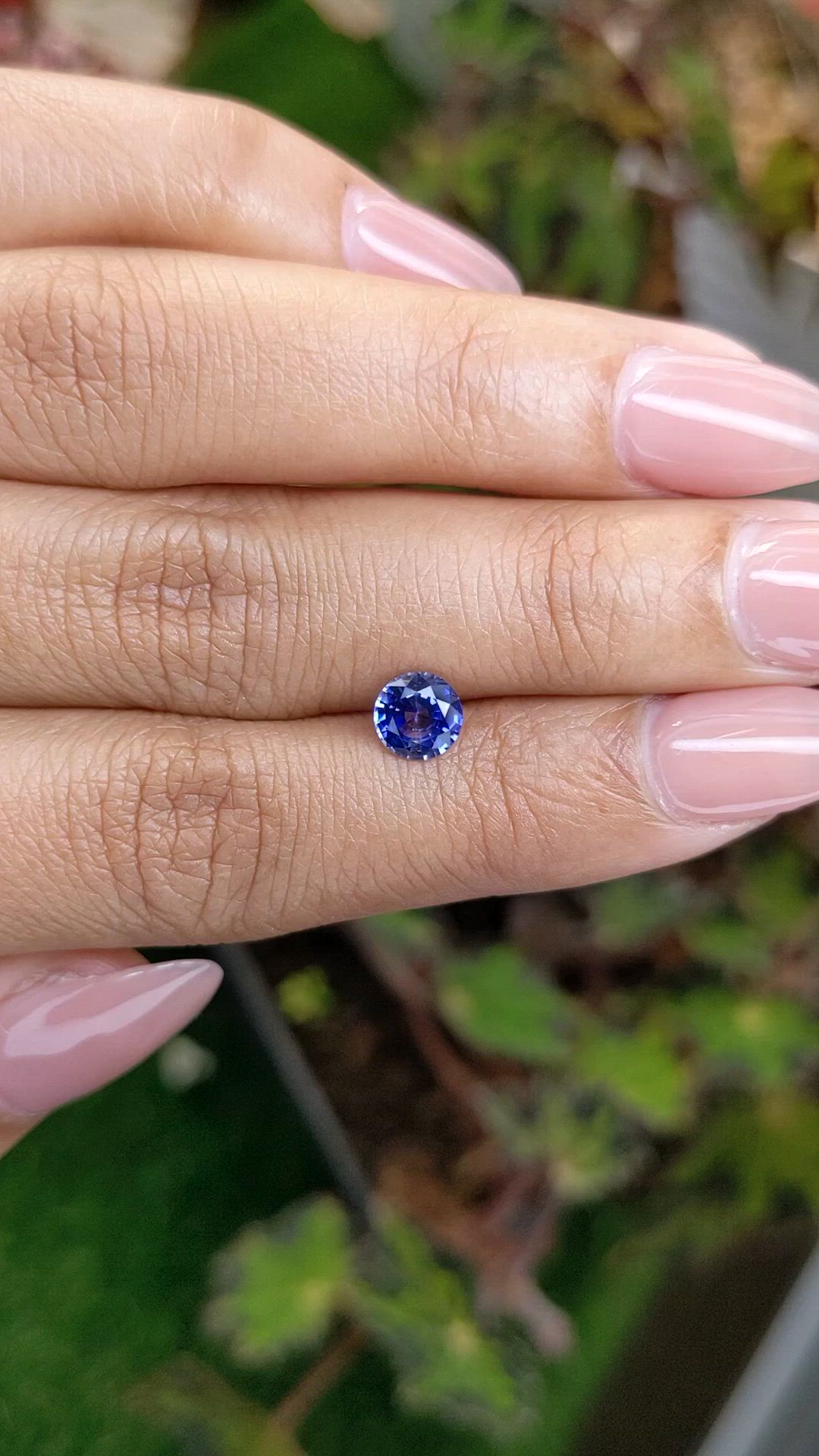 0.96 Ct. Blue Sapphire from Ceylon (Sri Lanka) Size Video