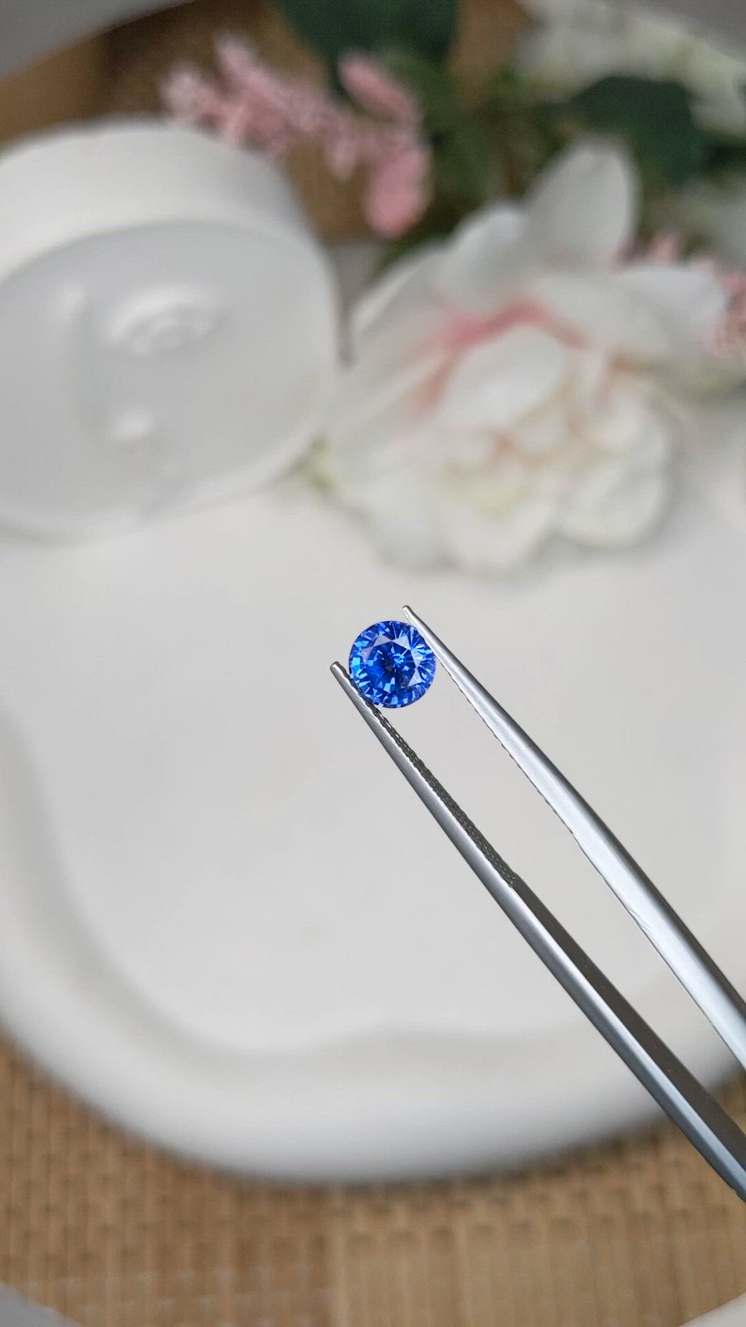 1.20 Ct. Blue Sapphire from Ceylon (Sri Lanka) Size Video